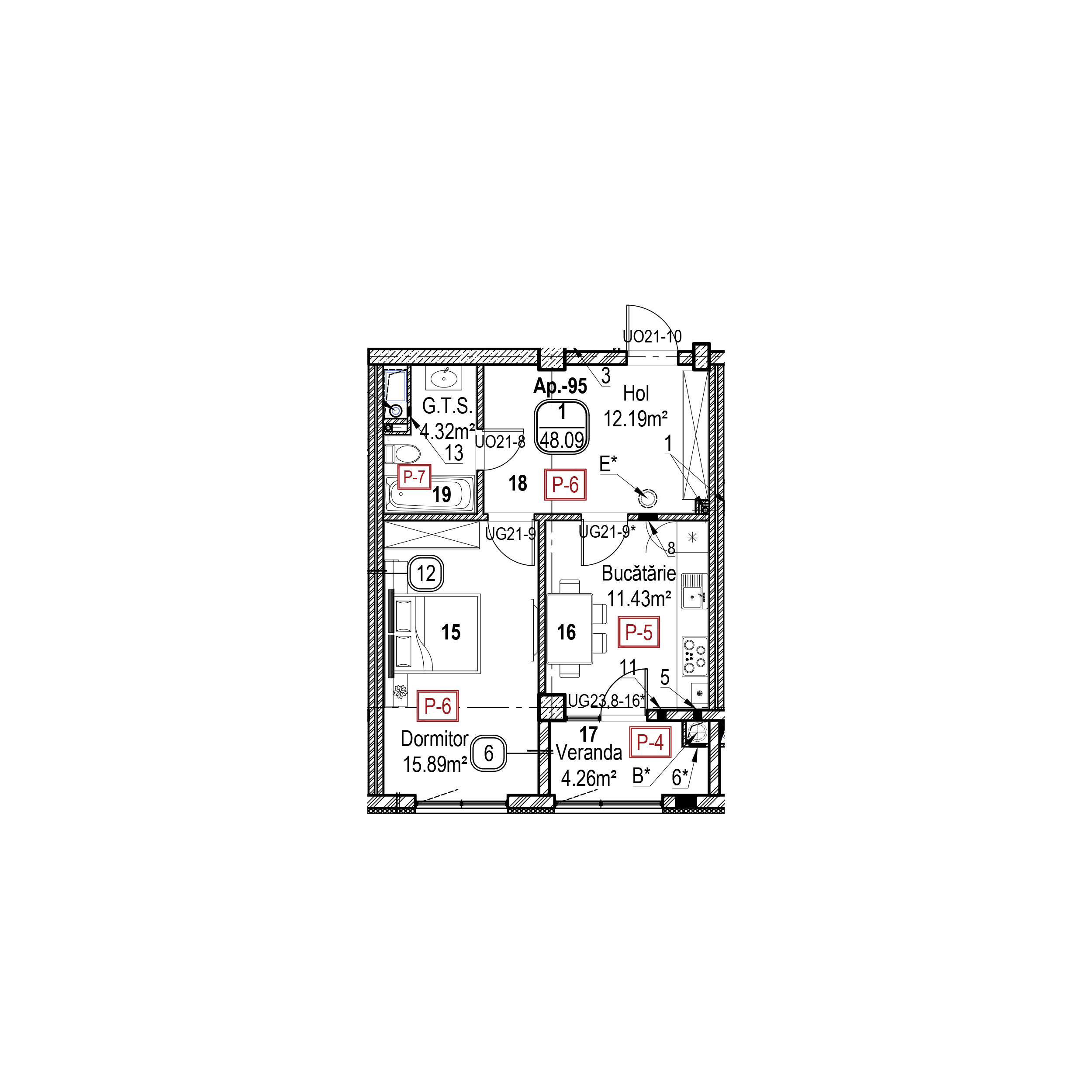 Apartament cu 1 cameră