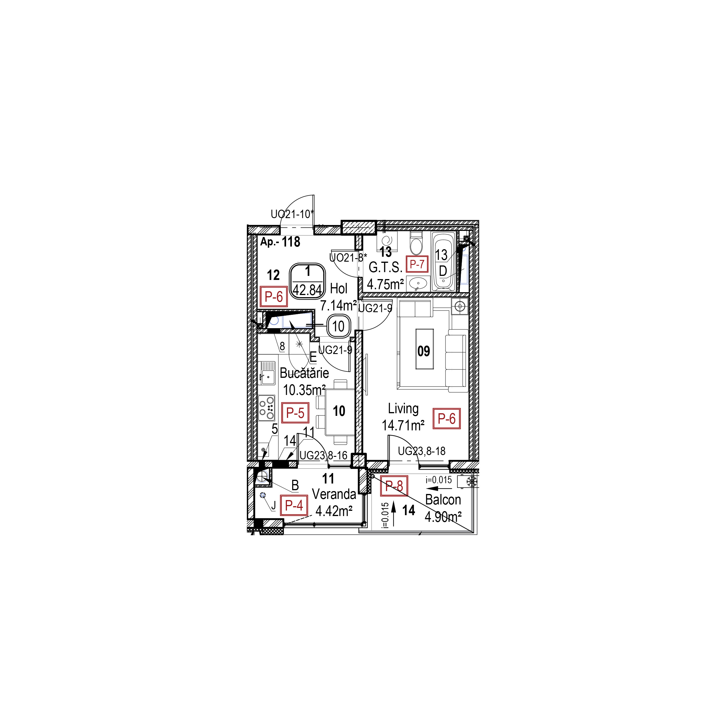 Apartament cu 1 cameră