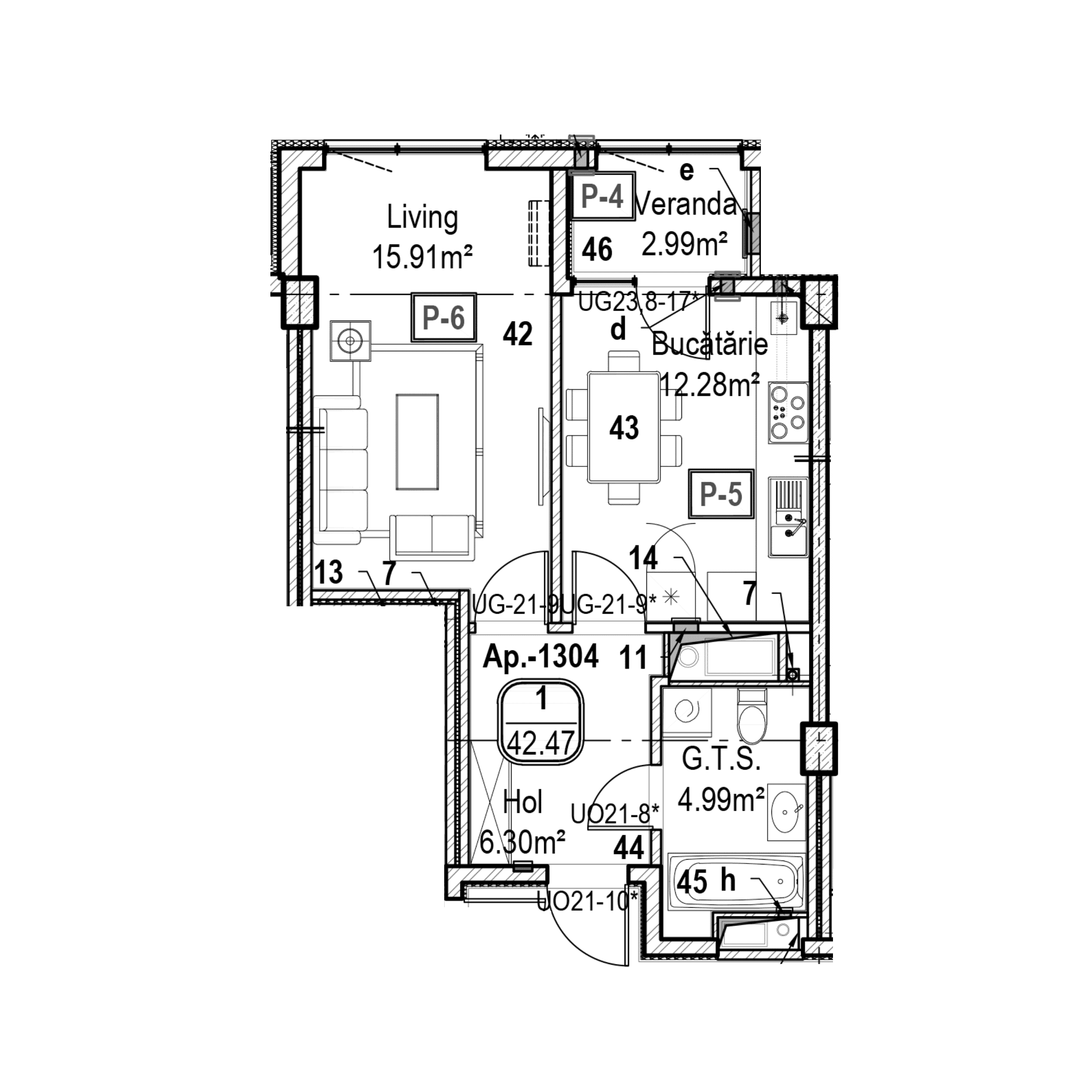 Apartament cu 1 cameră