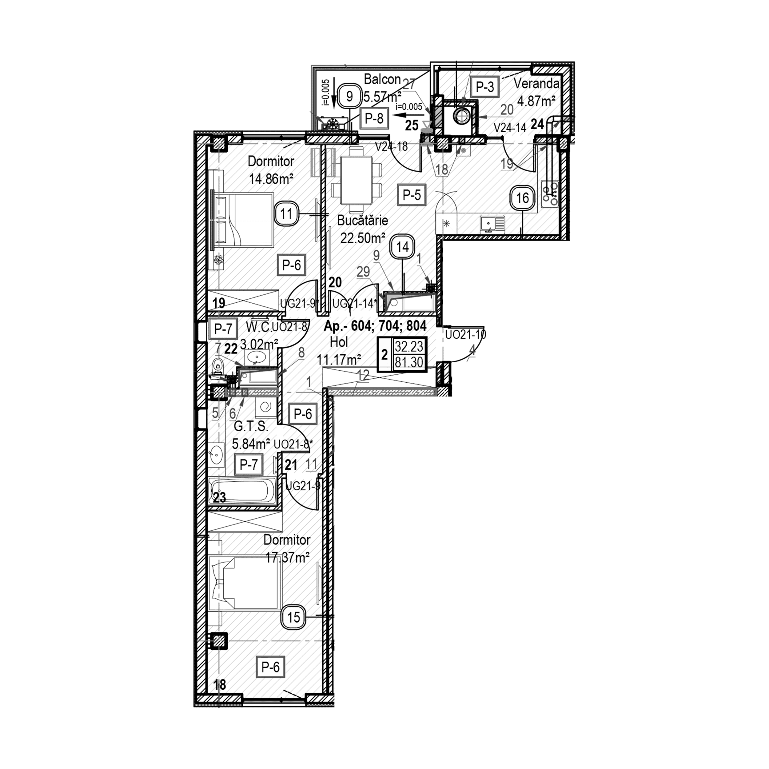 Apartament cu 2 camere