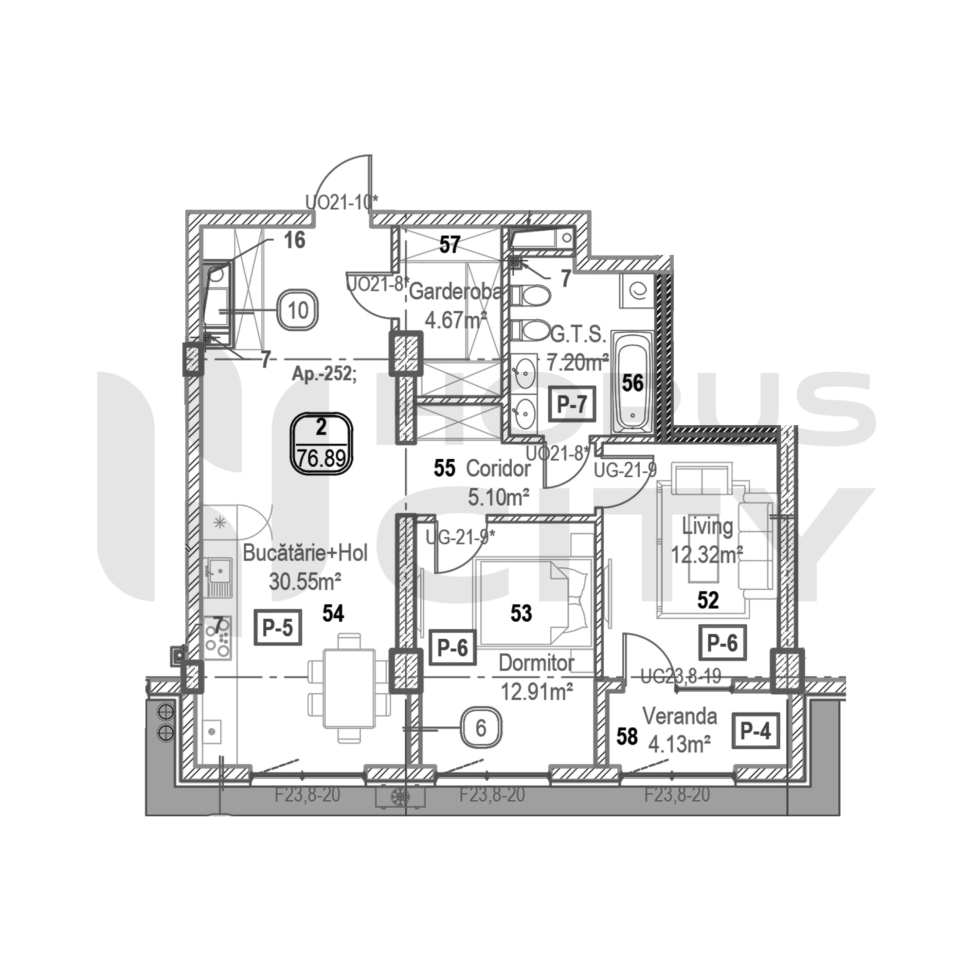 Apartament cu 2 camere