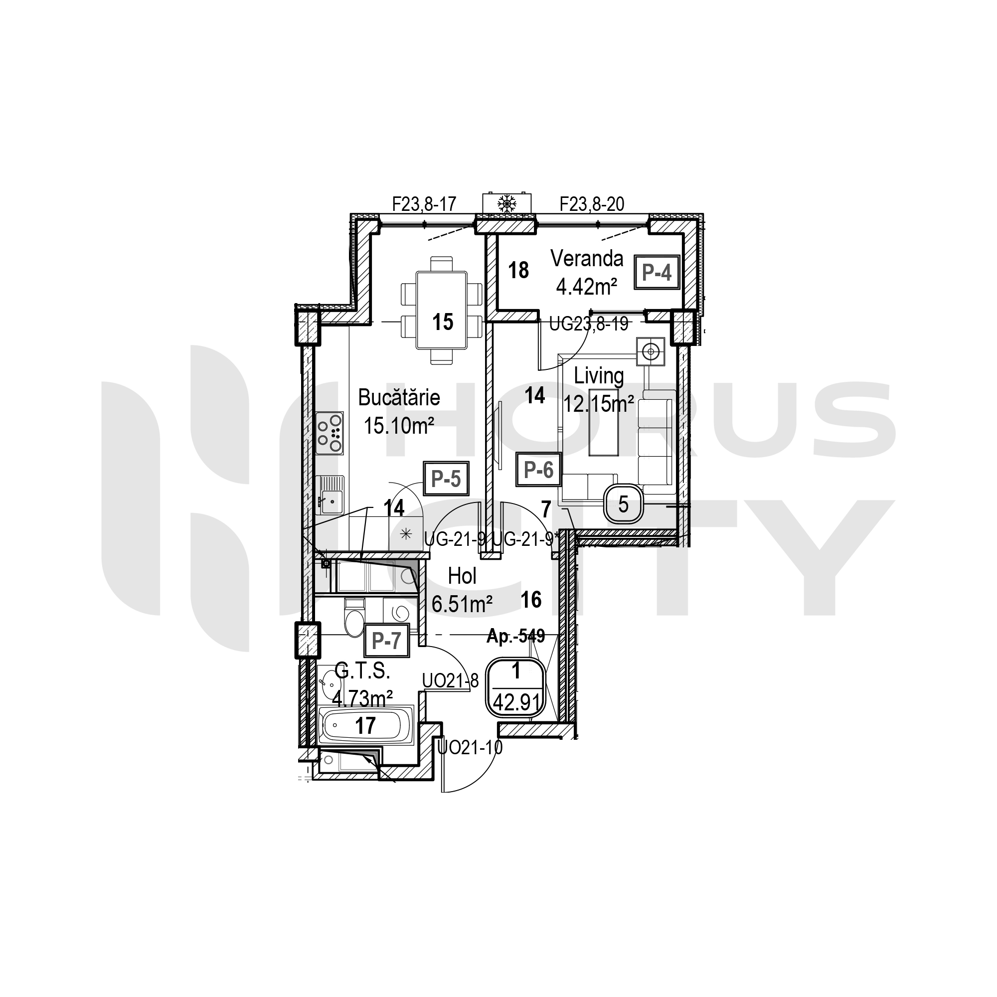 Apartament cu 1 cameră