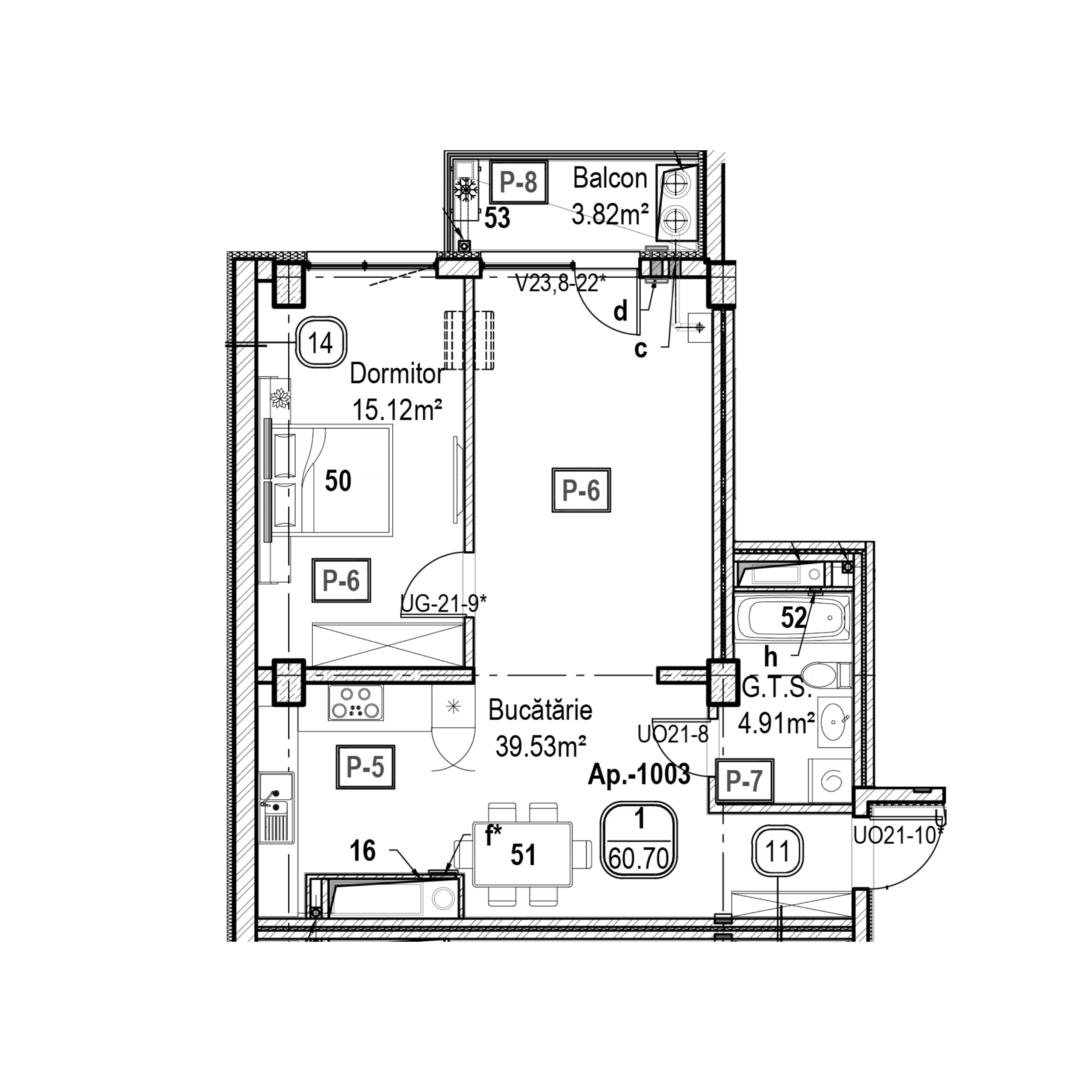 Apartament cu 1 cameră