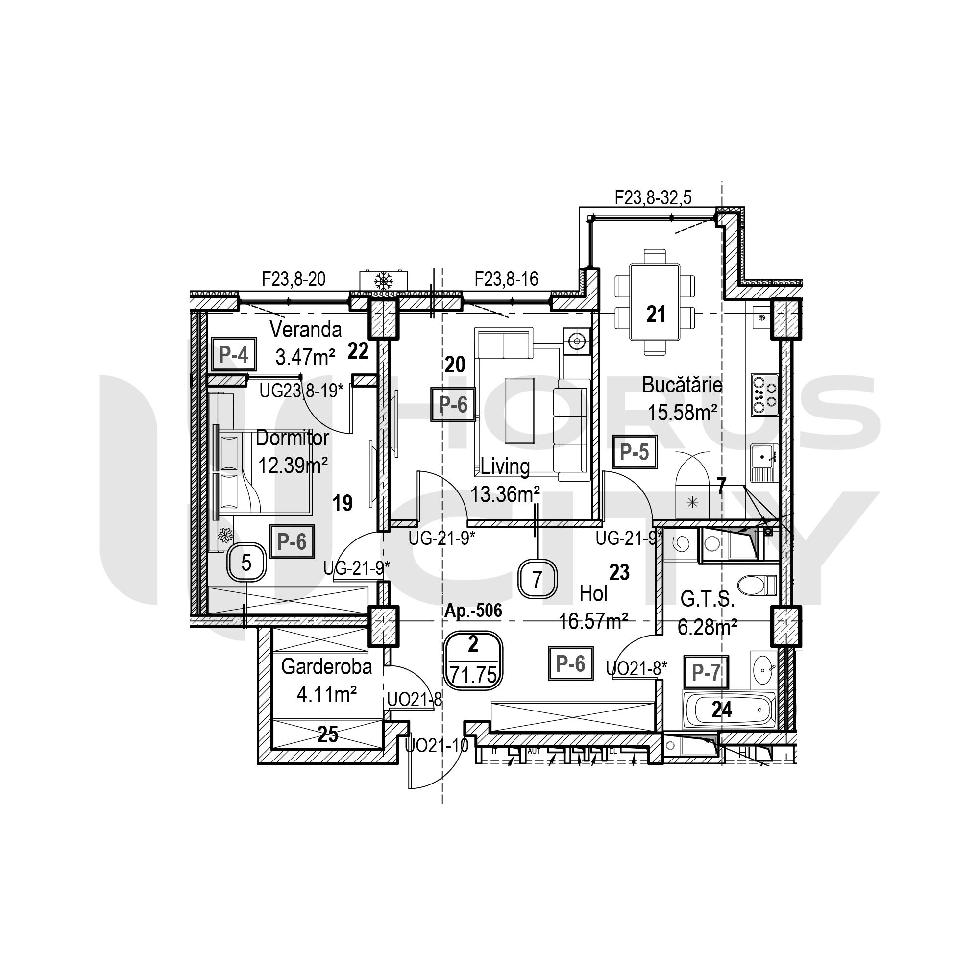 Apartament cu 2 camere