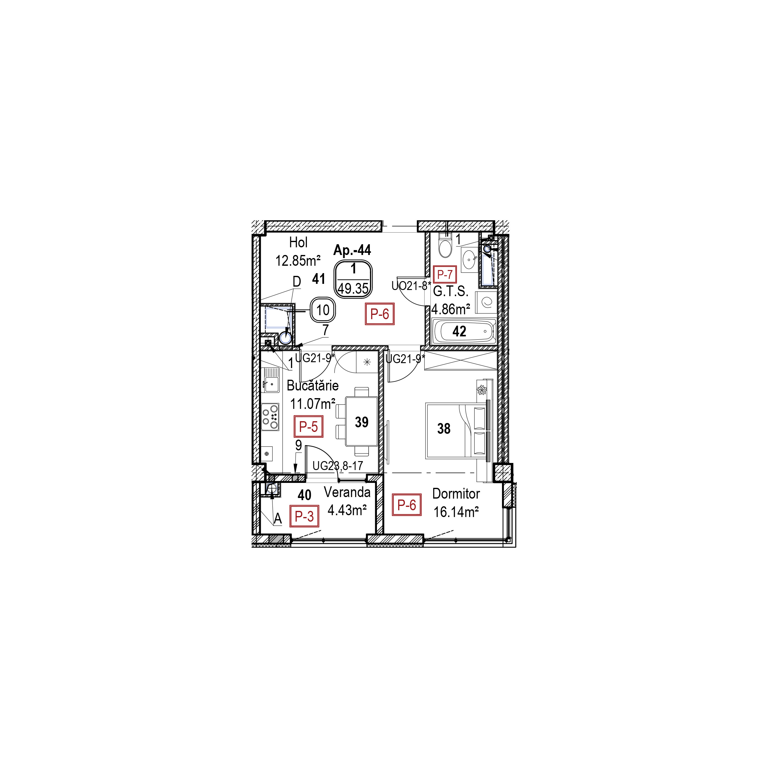 Apartament cu 1 cameră