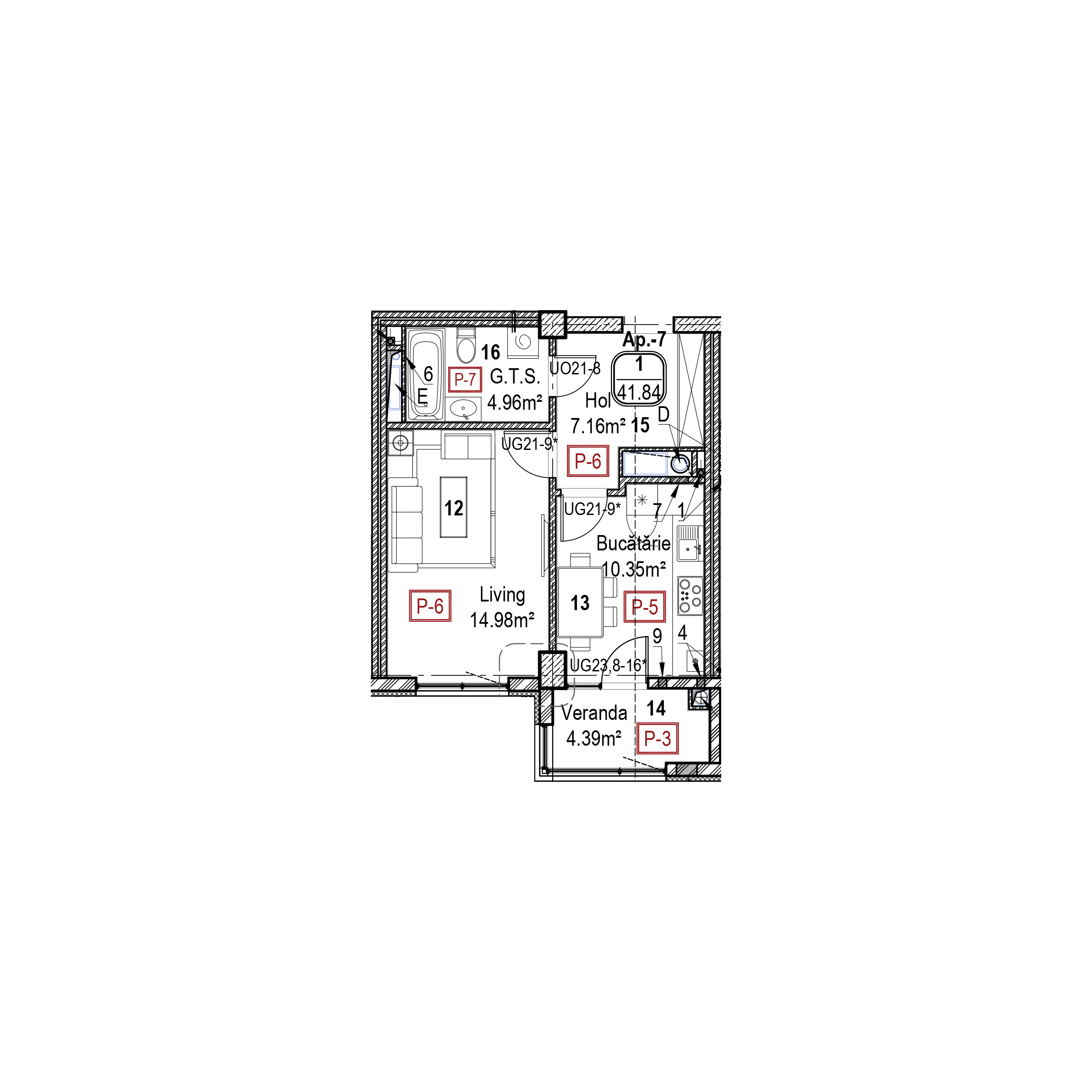 Apartament cu 1 cameră