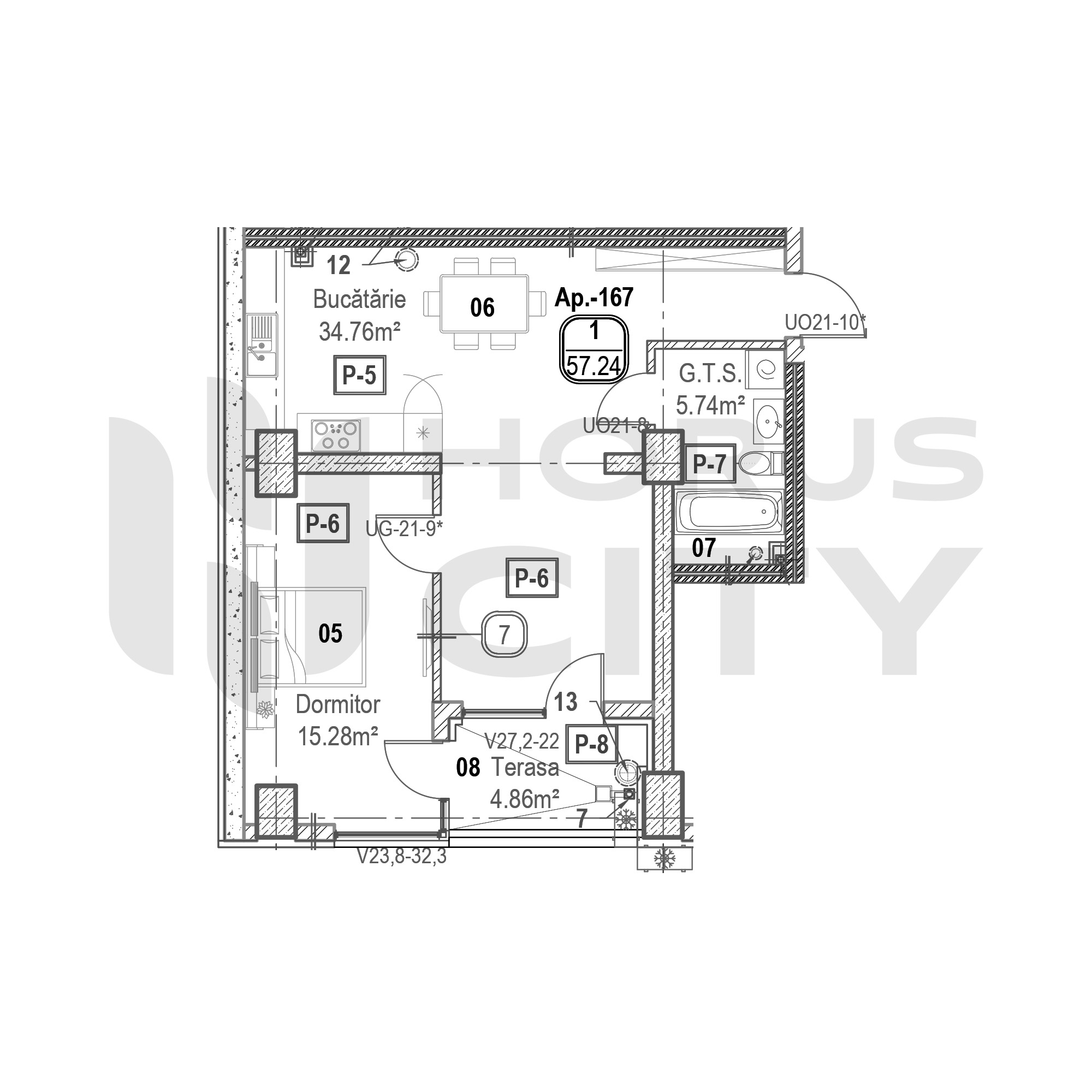 Apartament cu 1 cameră