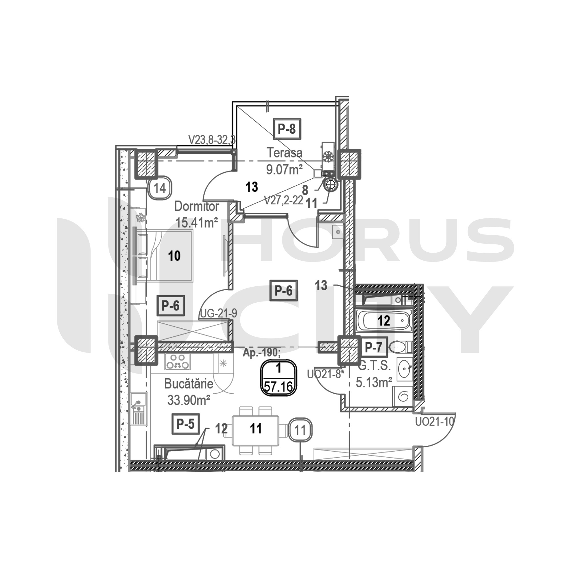 Apartament cu 1 cameră