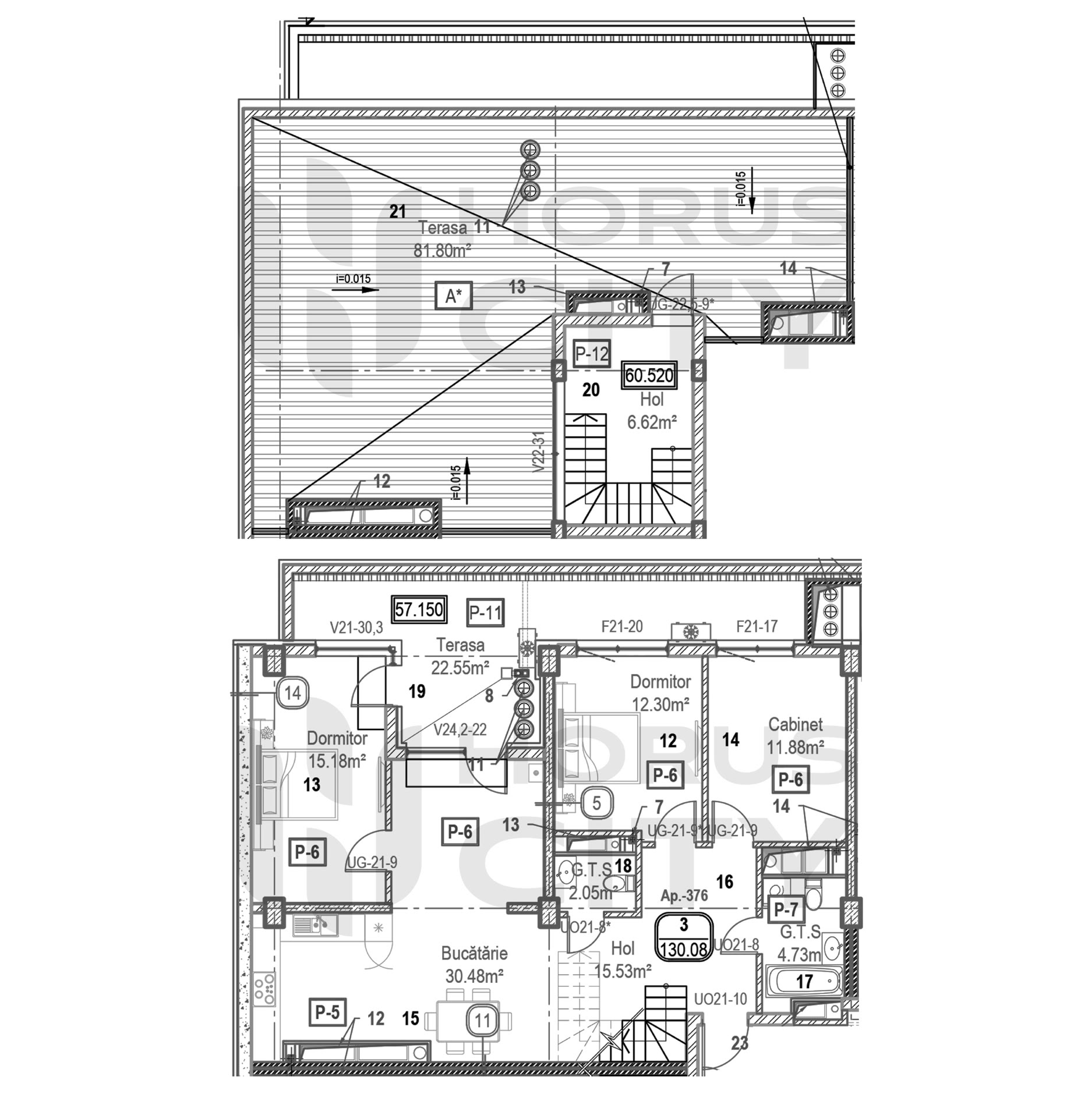 Apartament cu 3 camere