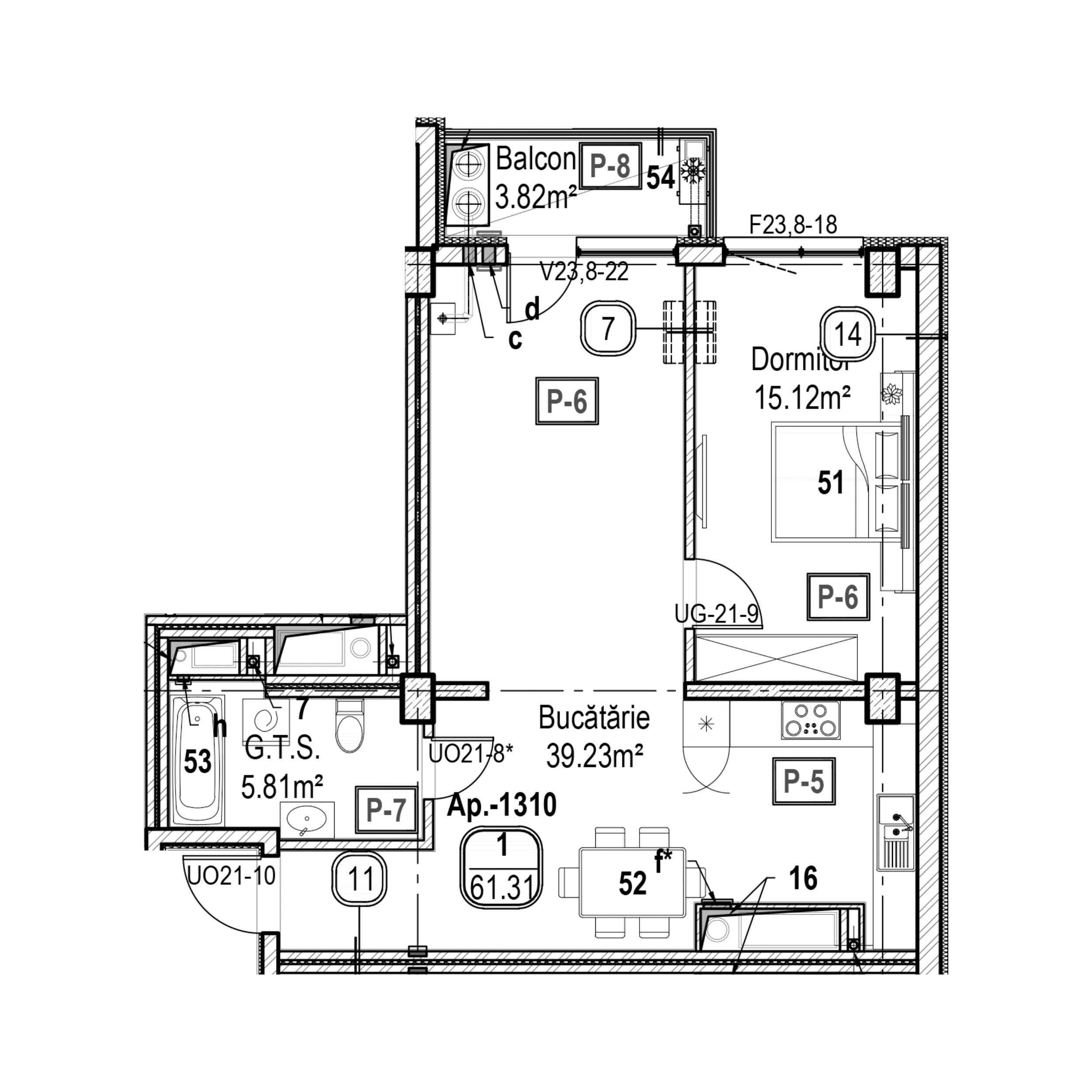 Apartament cu 1 cameră