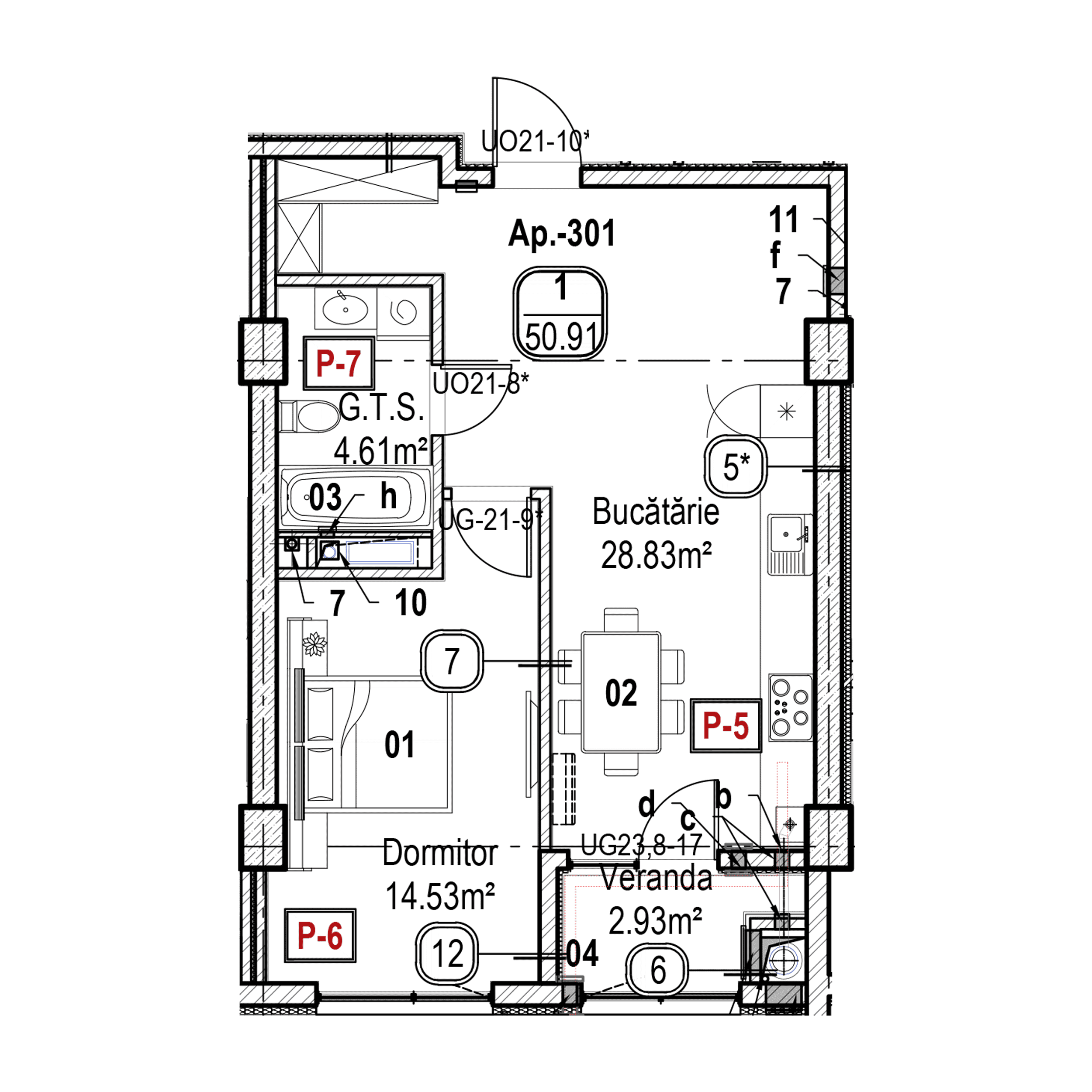 Apartament cu 1 cameră