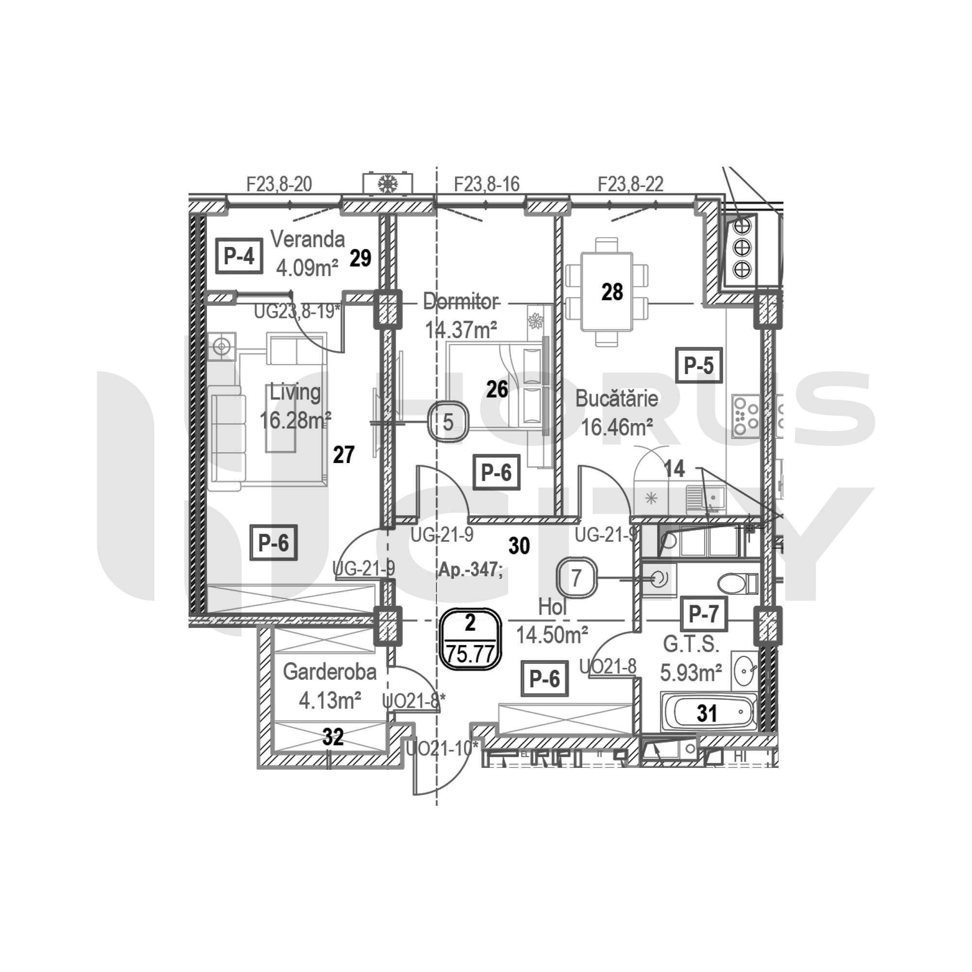 Apartament cu 2 camere