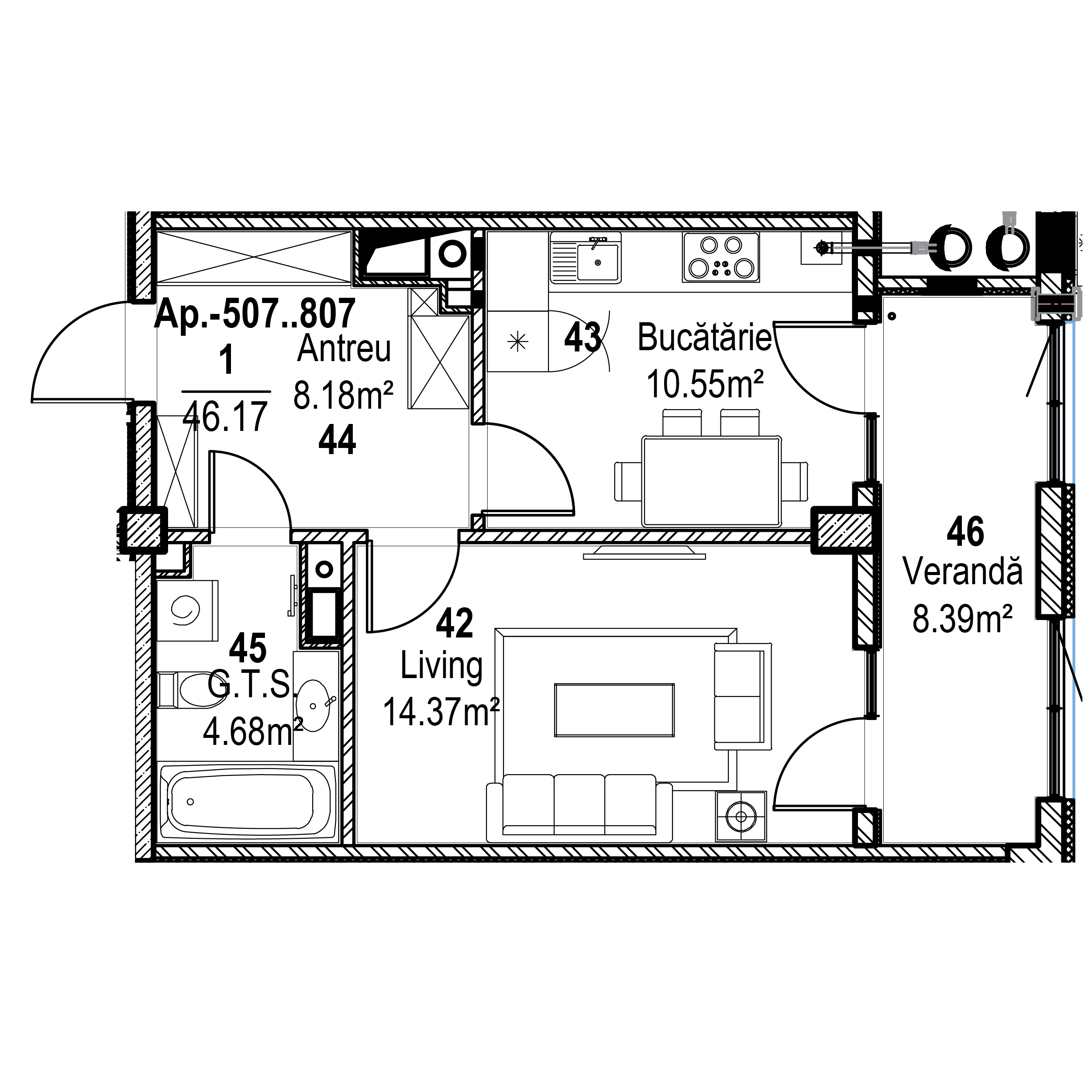 Blocul 1-14 / Etajul 5