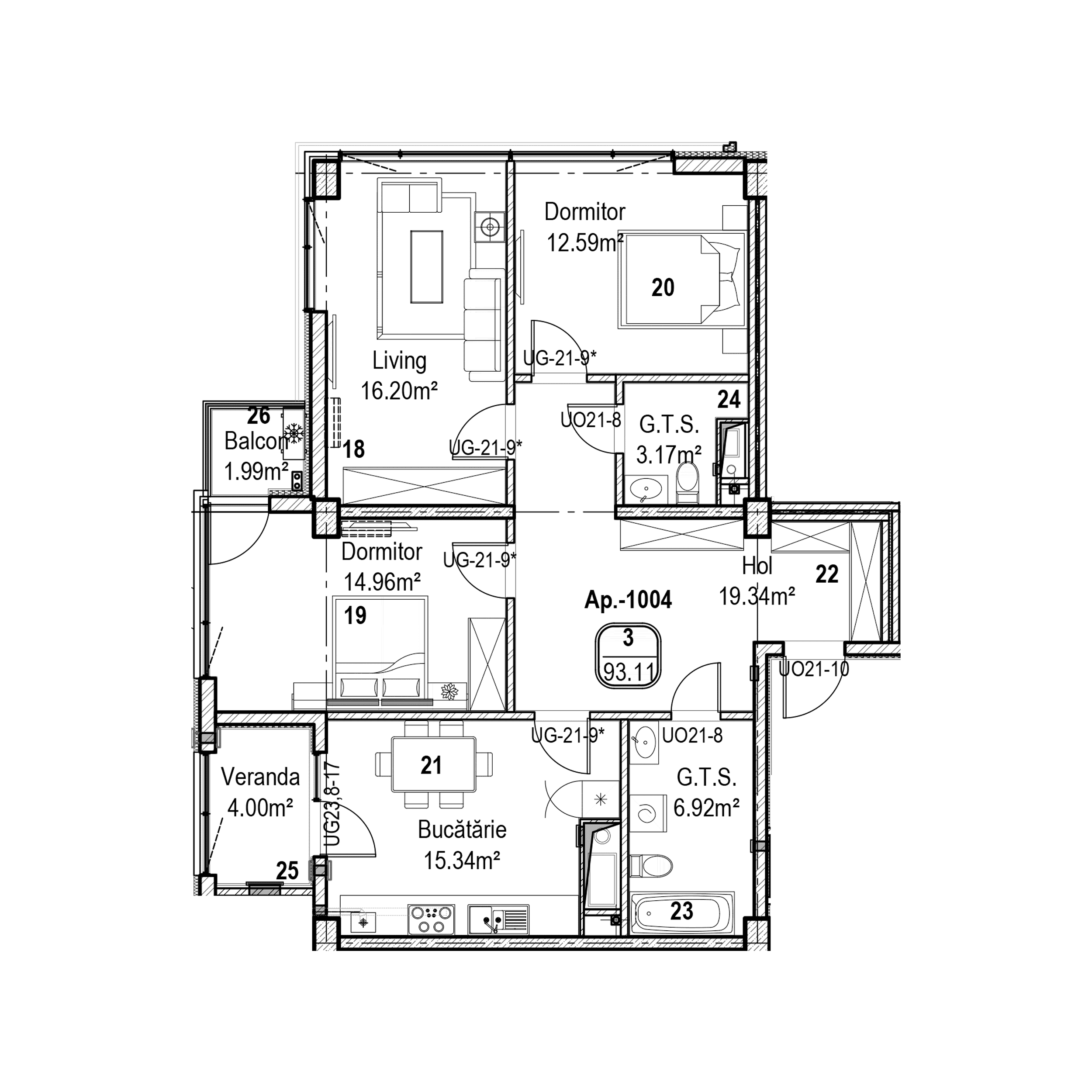 Blocul 1-16 / Etajul 10