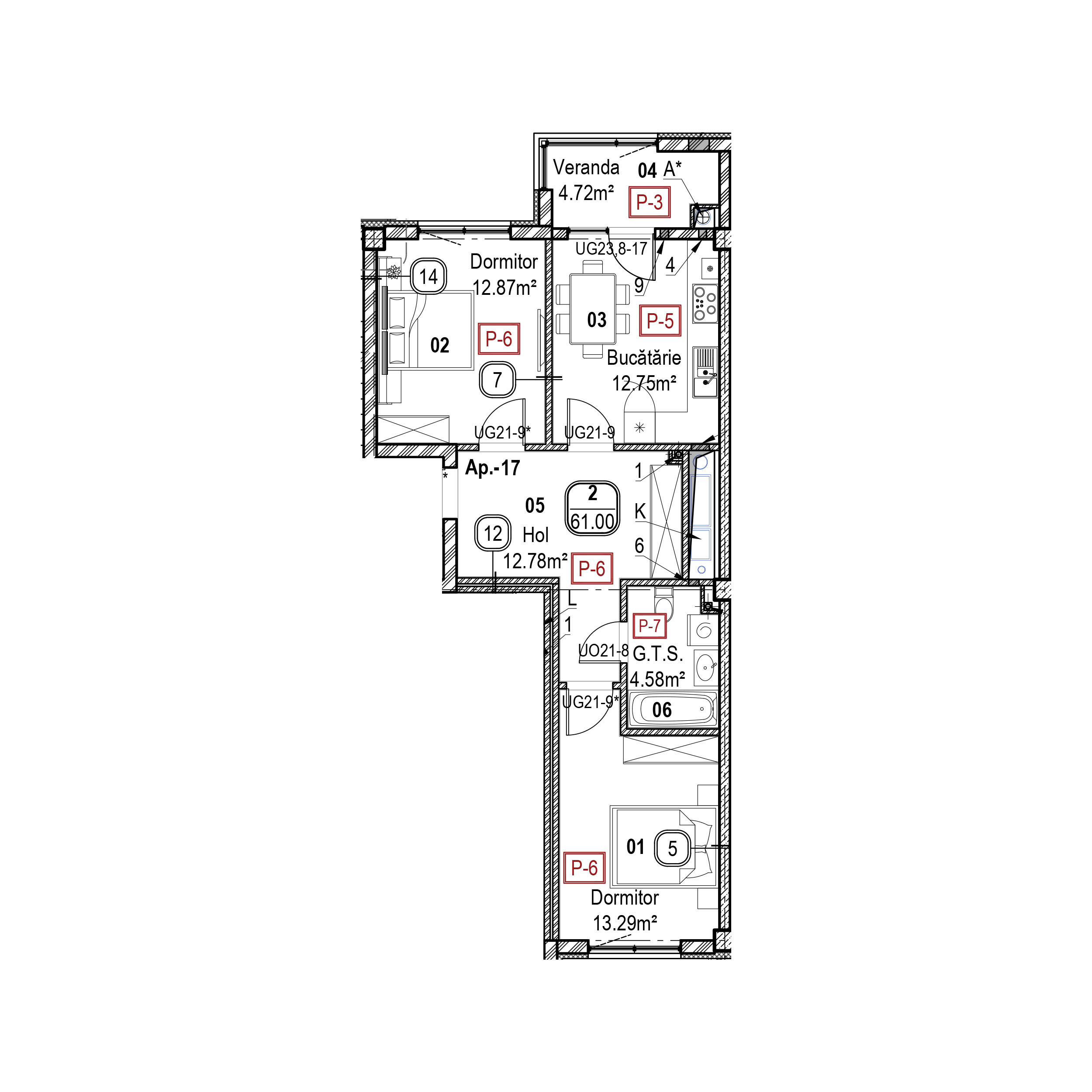 Apartament cu 2 camere