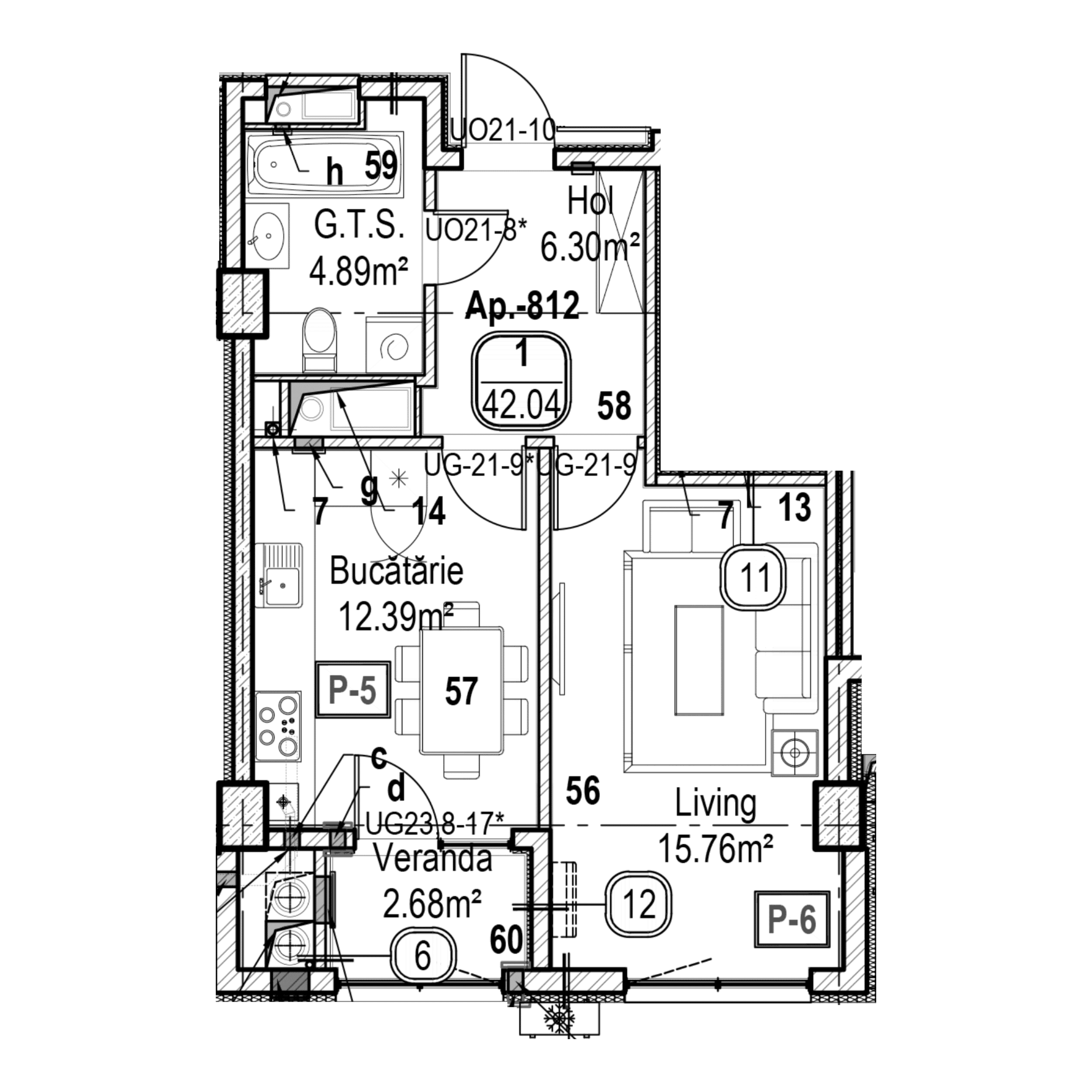 Apartament cu 1 cameră