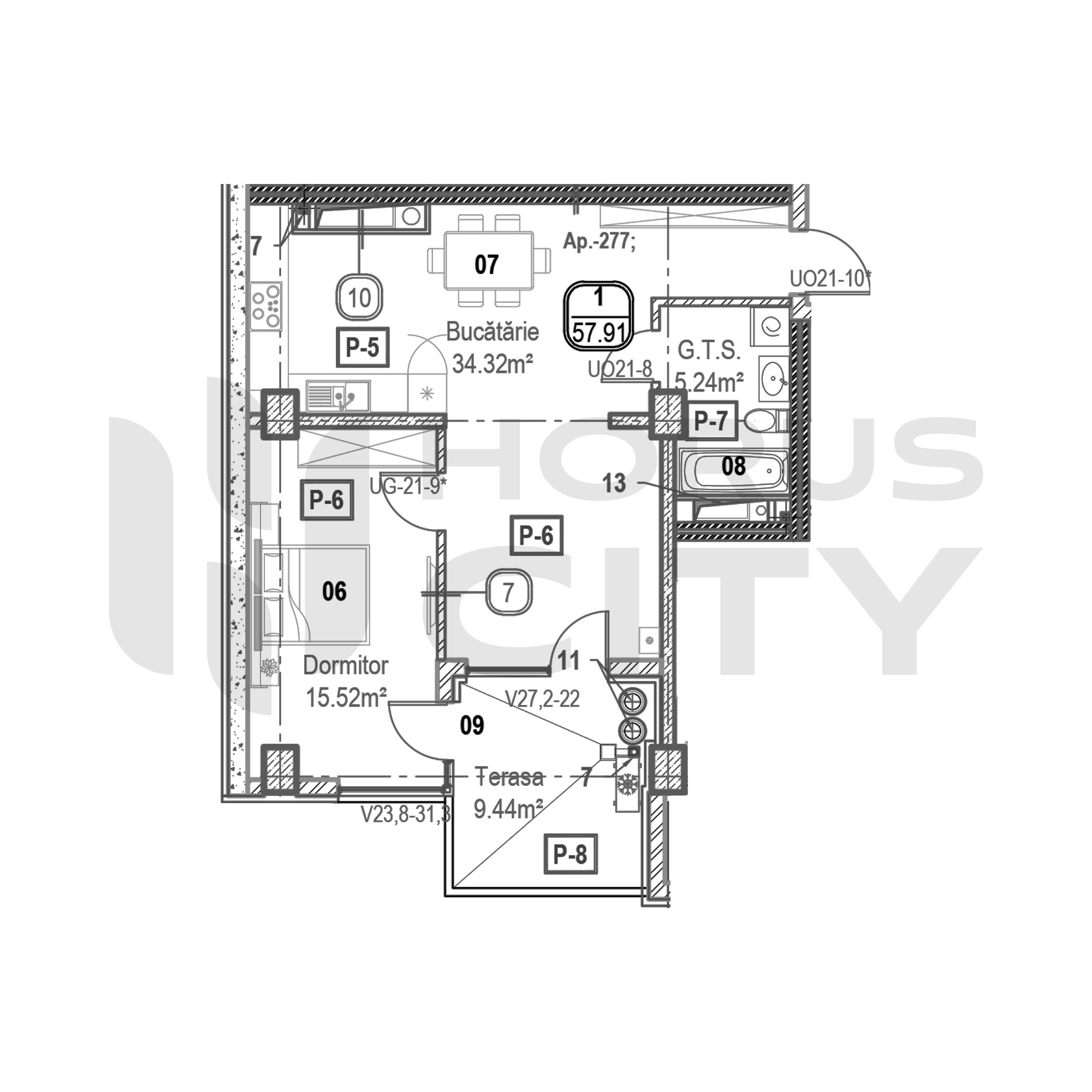 Apartament cu 1 cameră