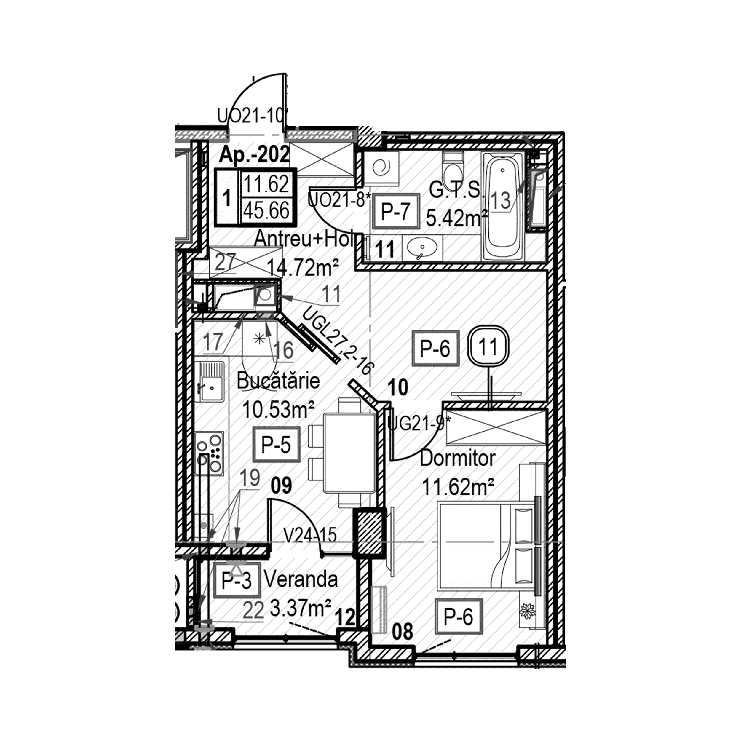 Apartament cu 1 cameră