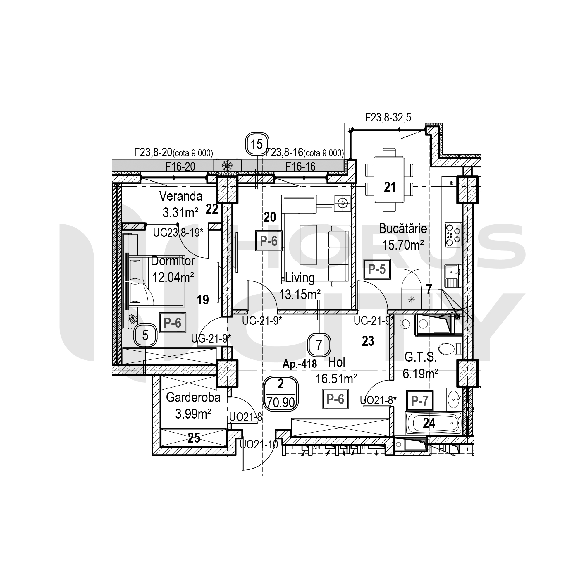 Apartament cu 2 camere