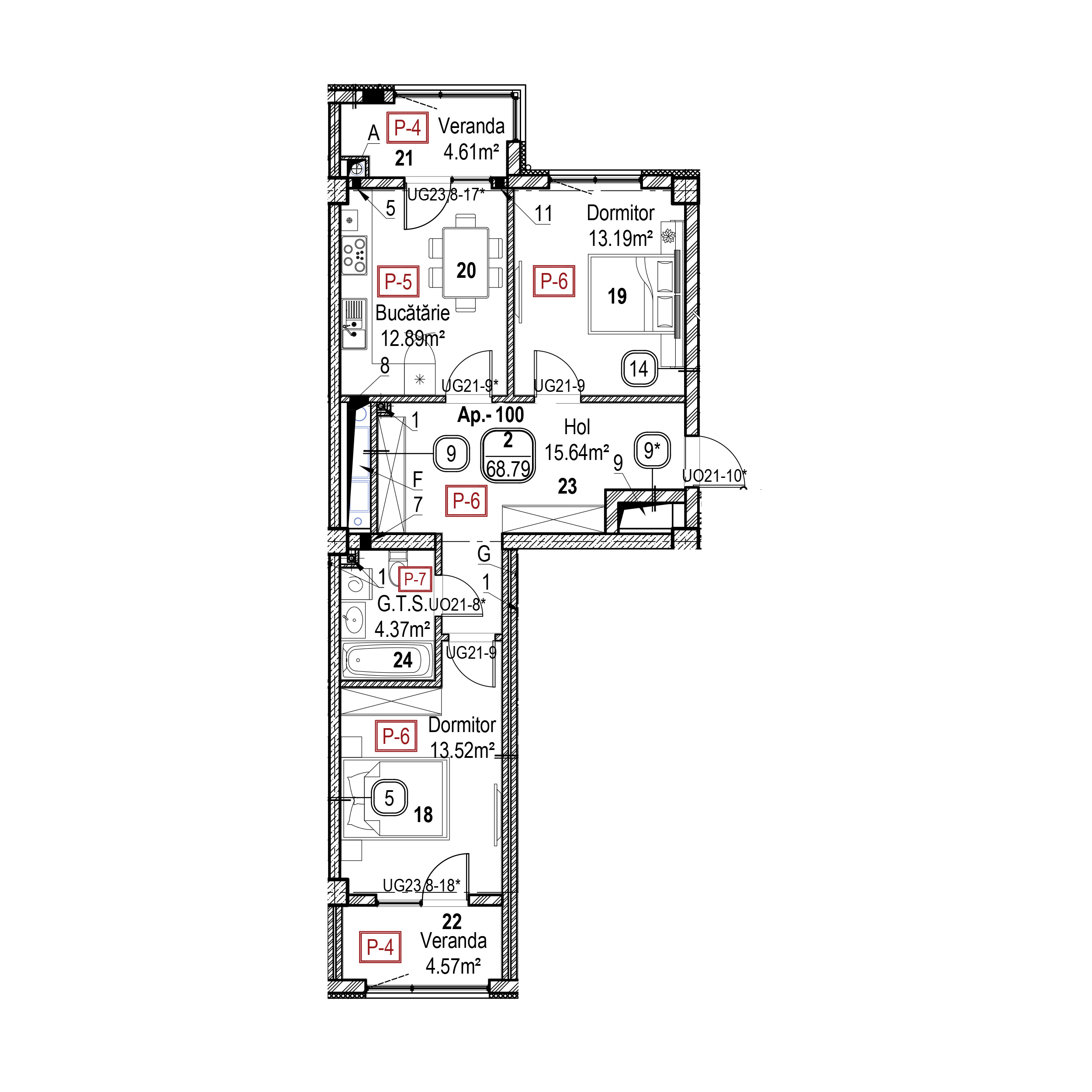 Apartament cu 2 camere