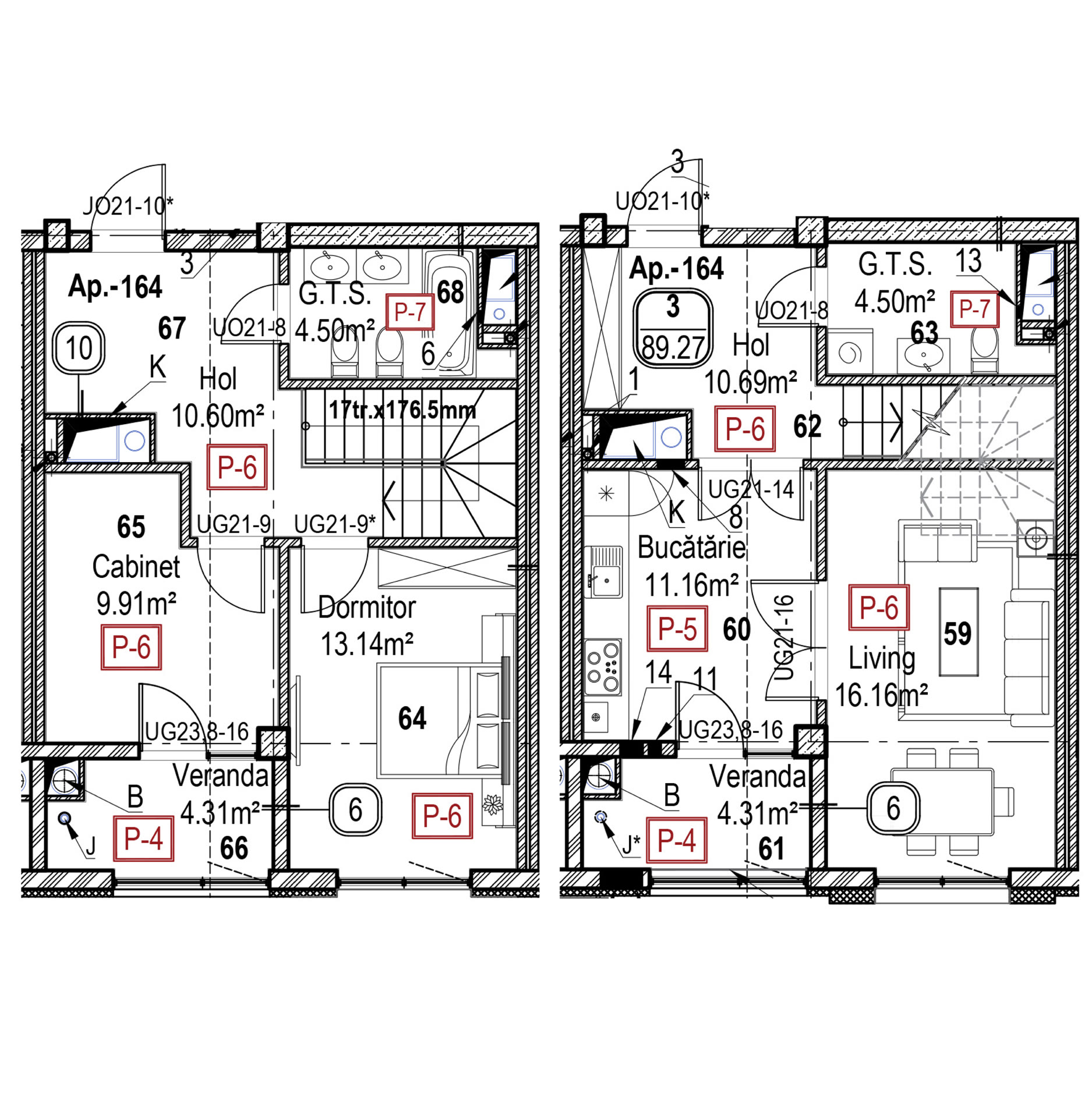 Apartament cu 3 camere