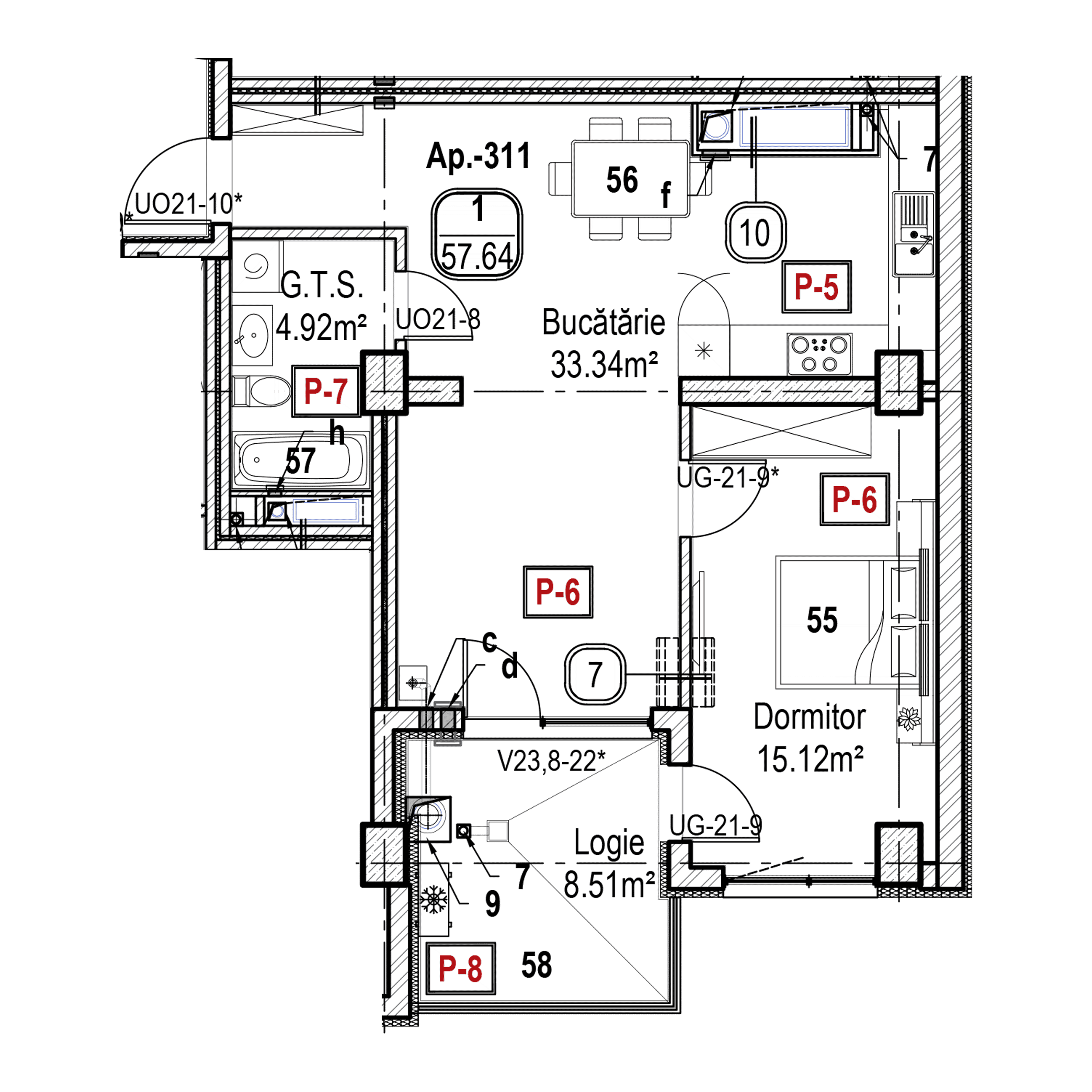 Apartament cu 1 cameră
