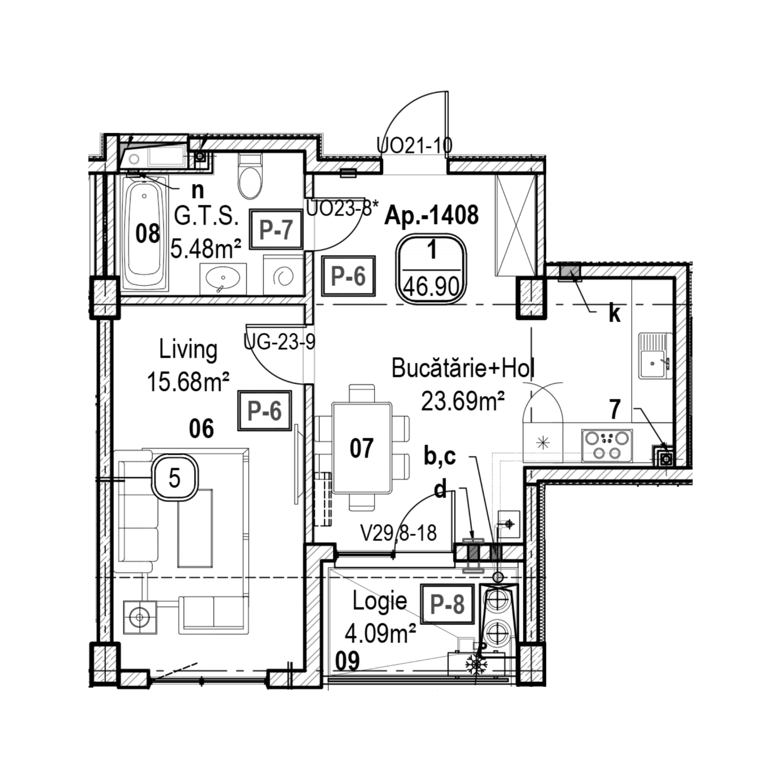 Apartament cu 1 cameră