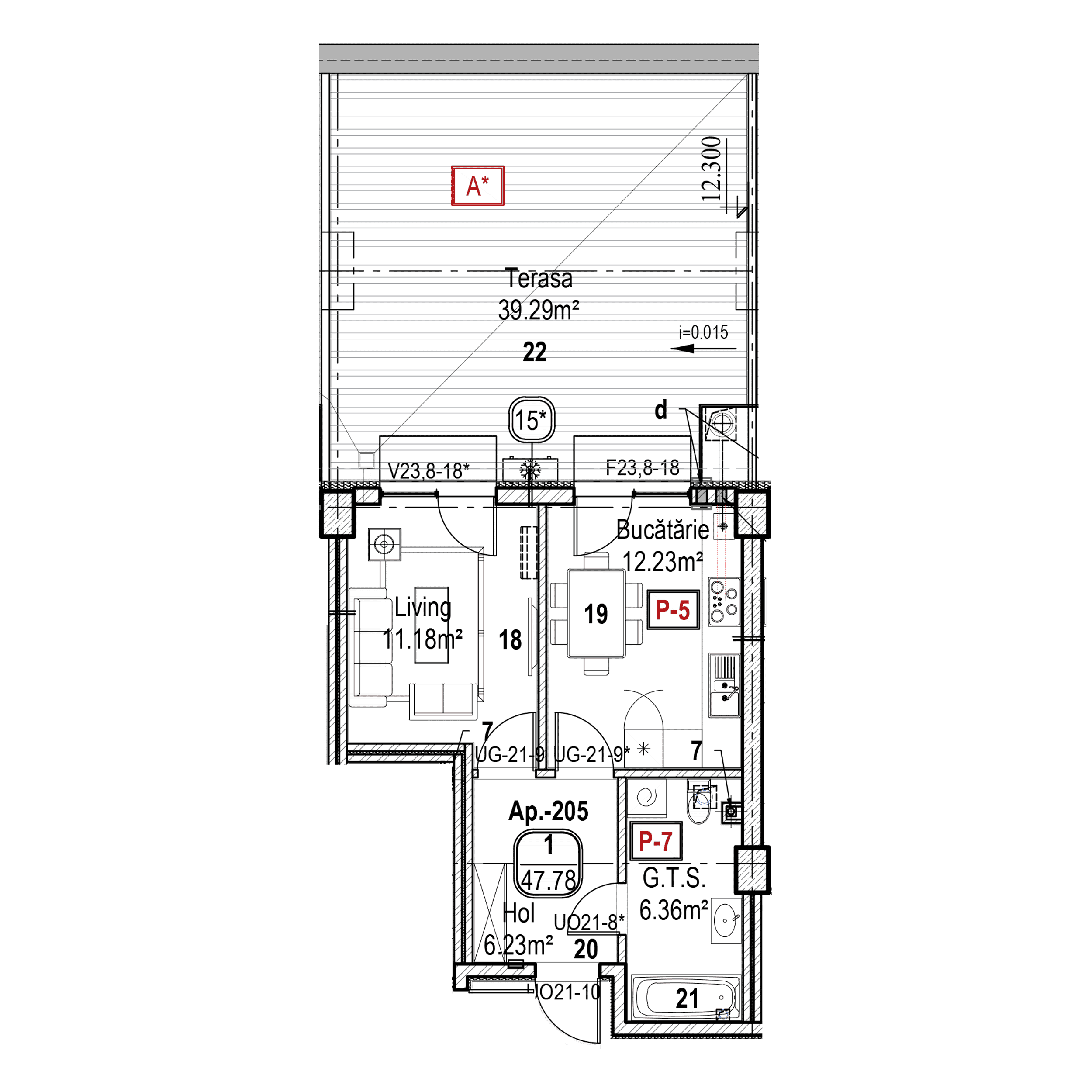 Apartament cu 1 cameră