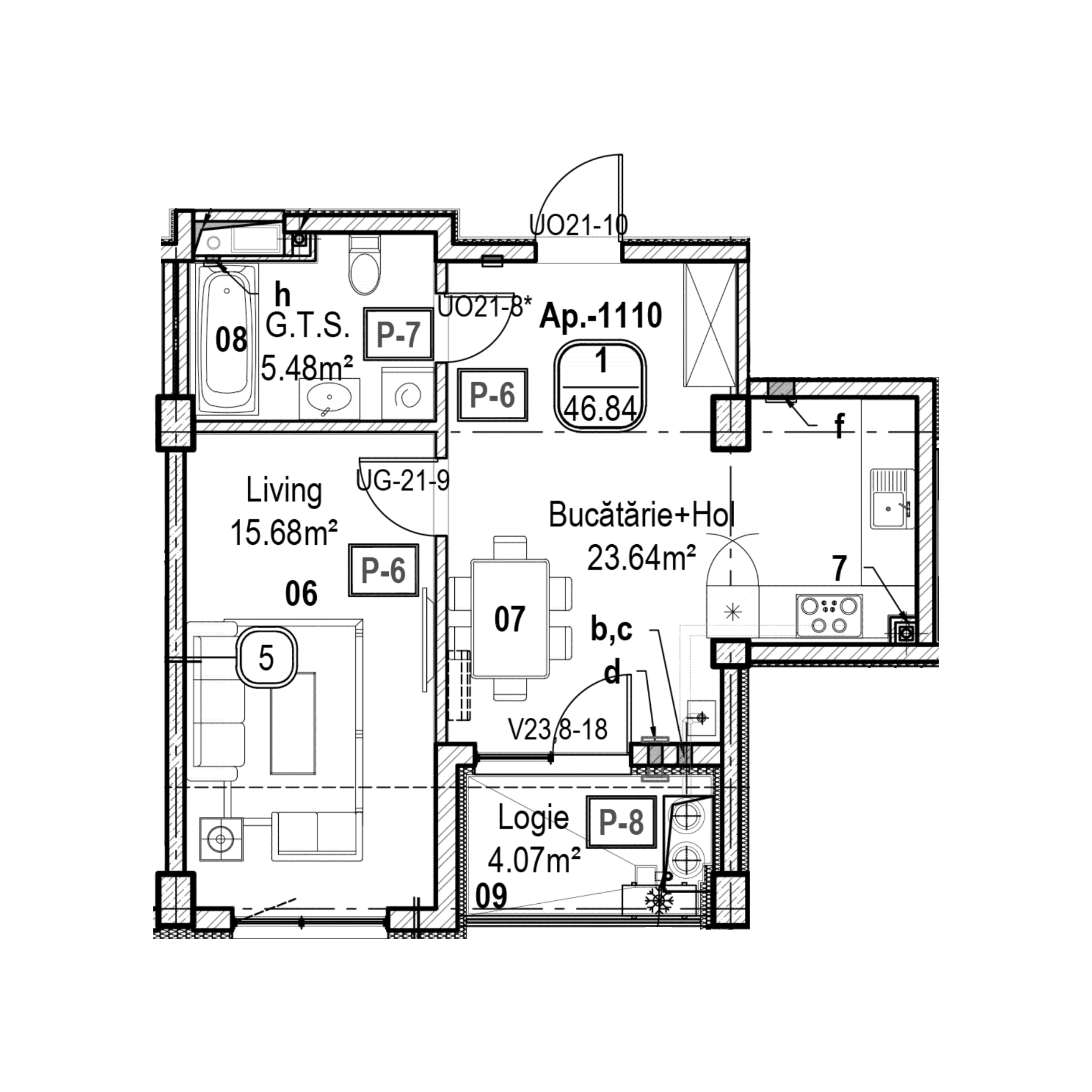 Apartament cu 1 cameră