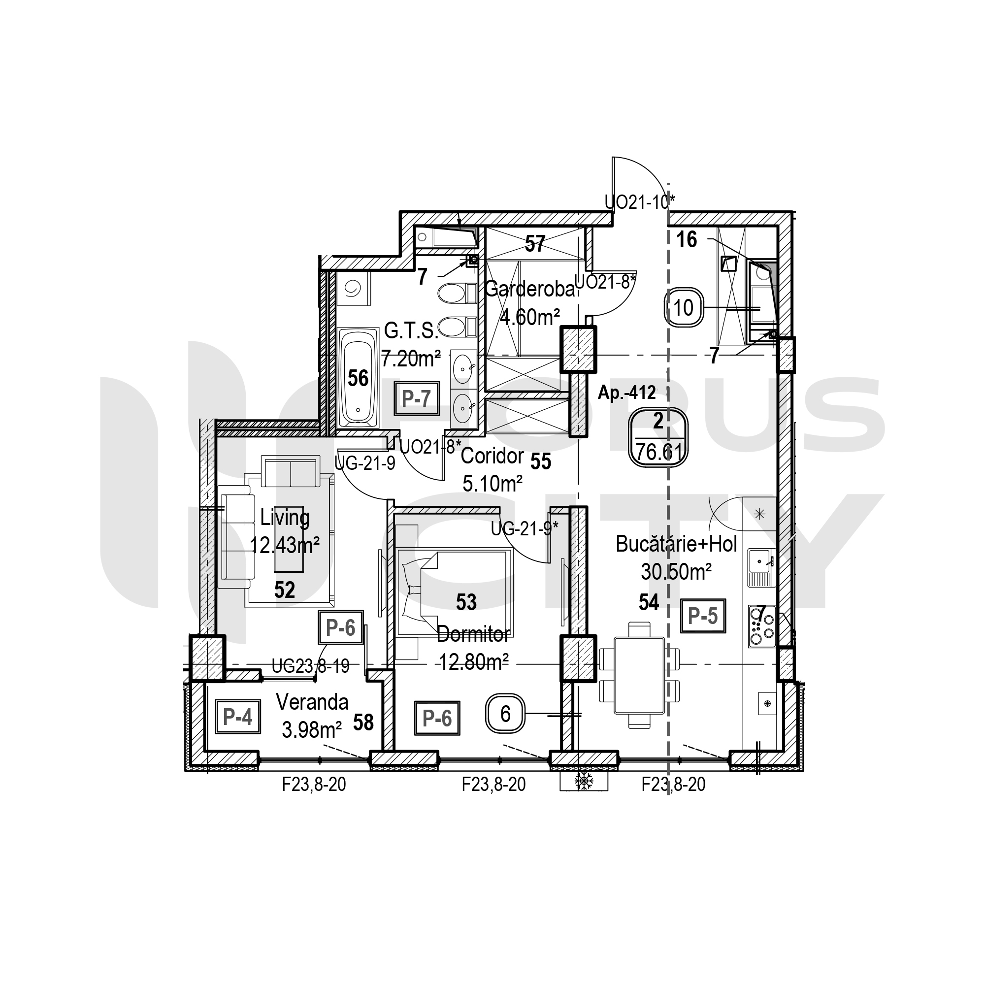 Apartament cu 2 camere