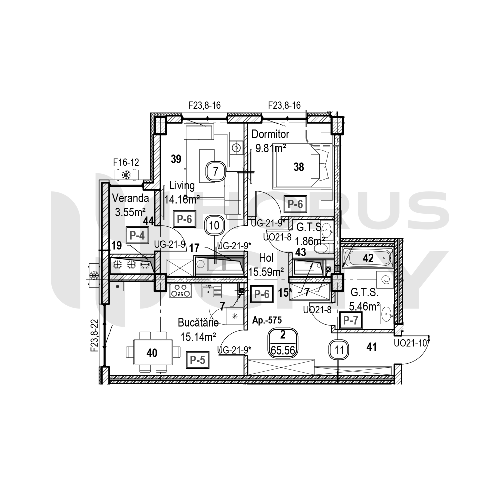 Apartament cu 2 camere