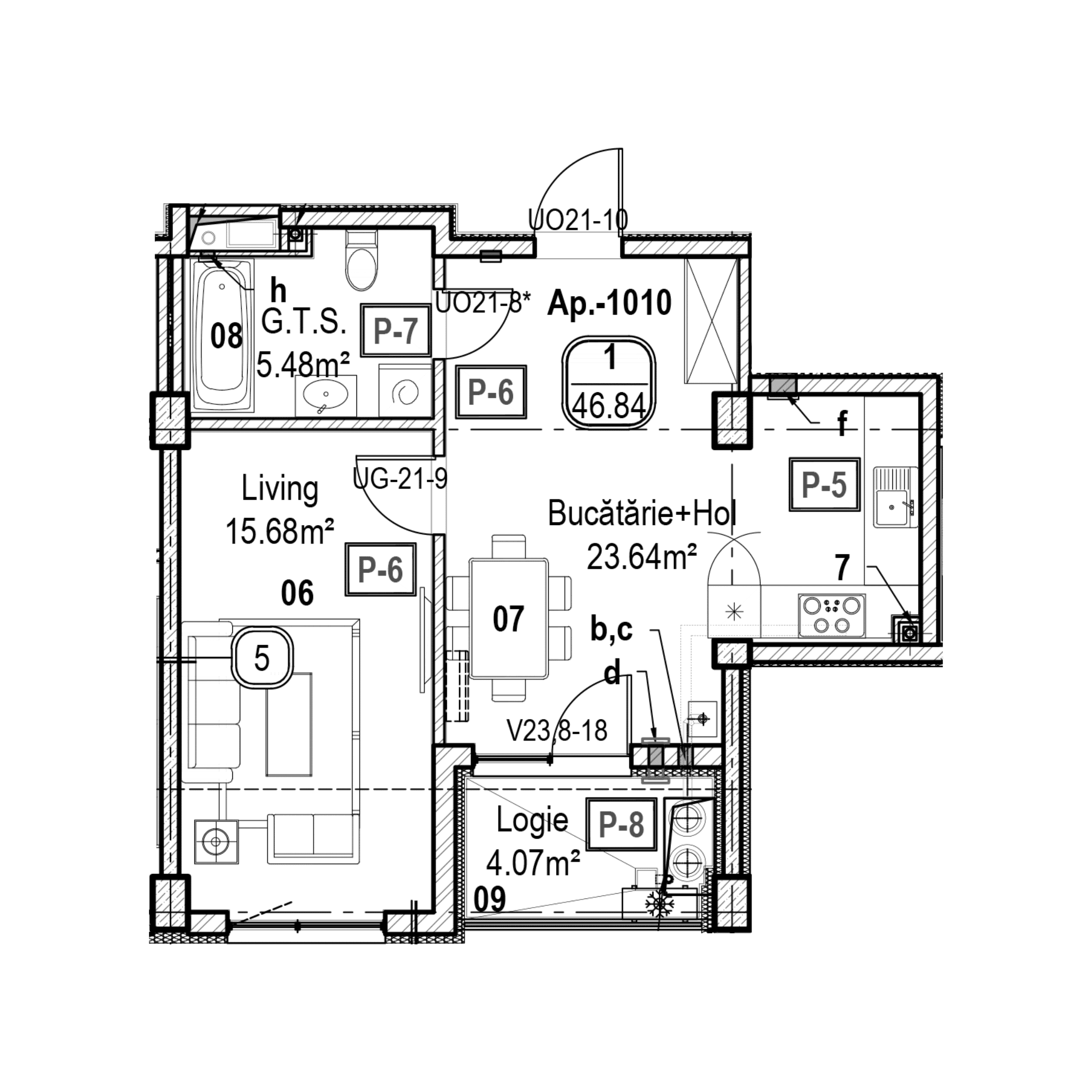 Apartament cu 1 cameră