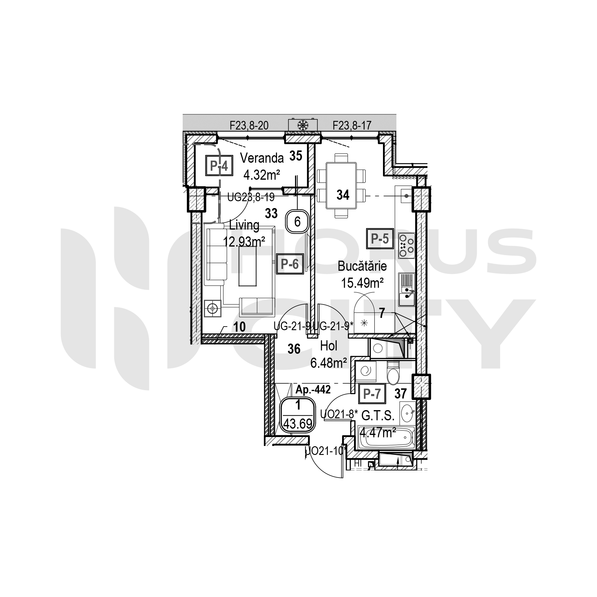 Apartament cu 1 cameră