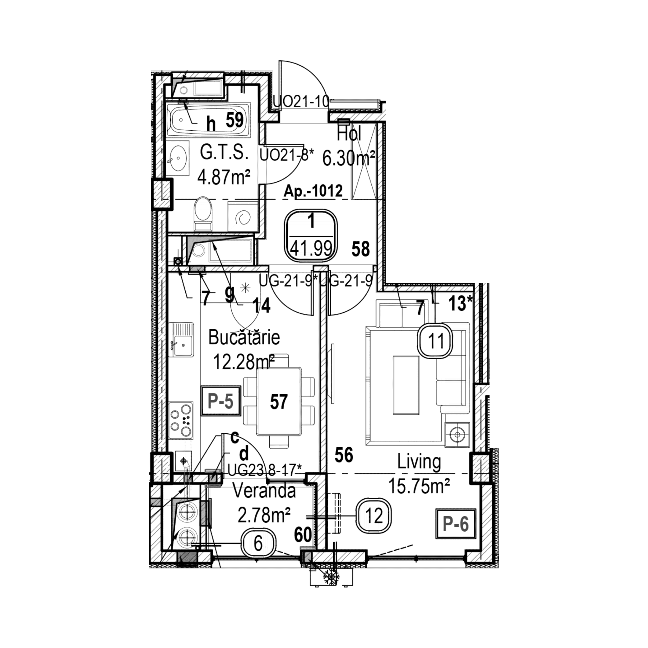 Apartament cu 1 cameră