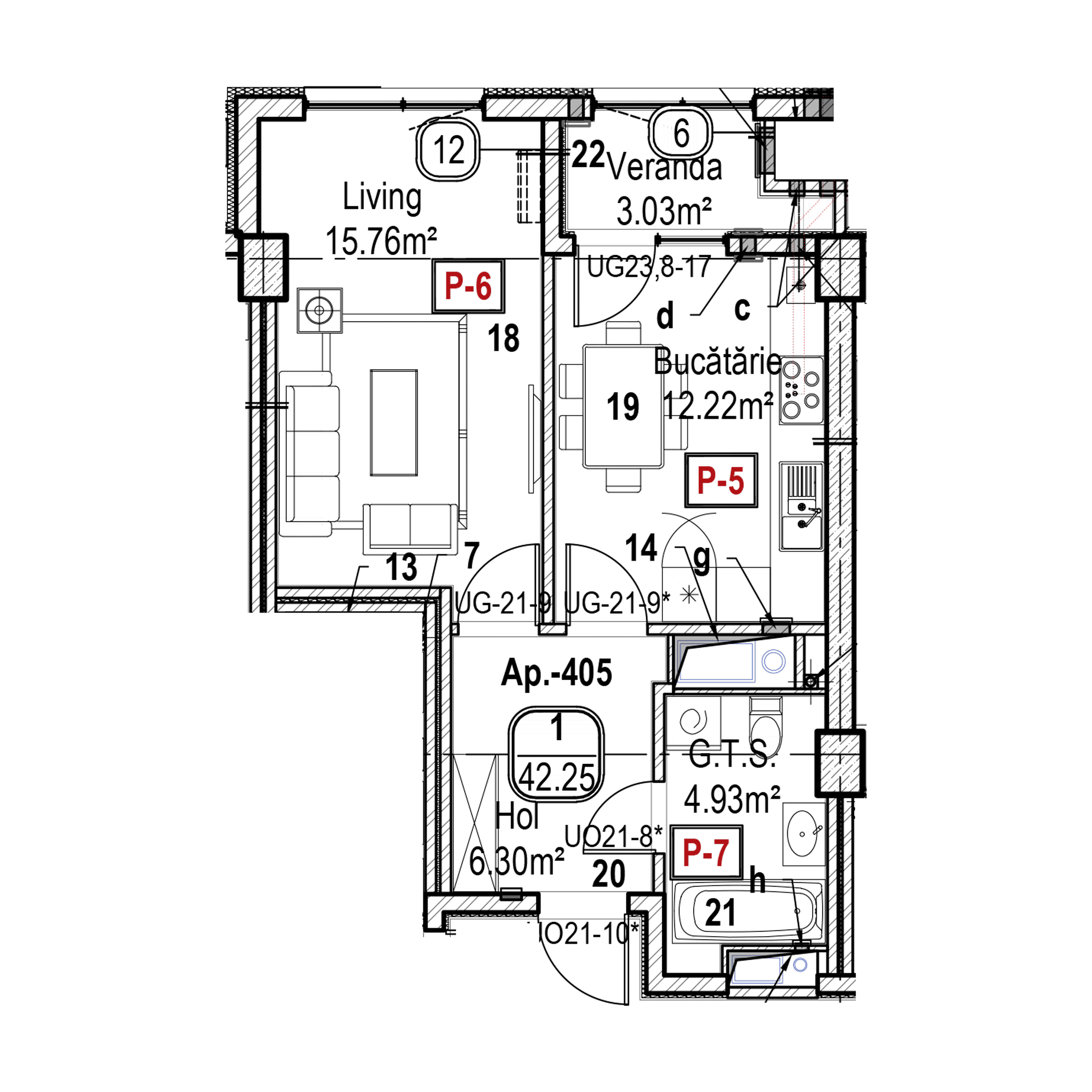 Apartament cu 1 cameră