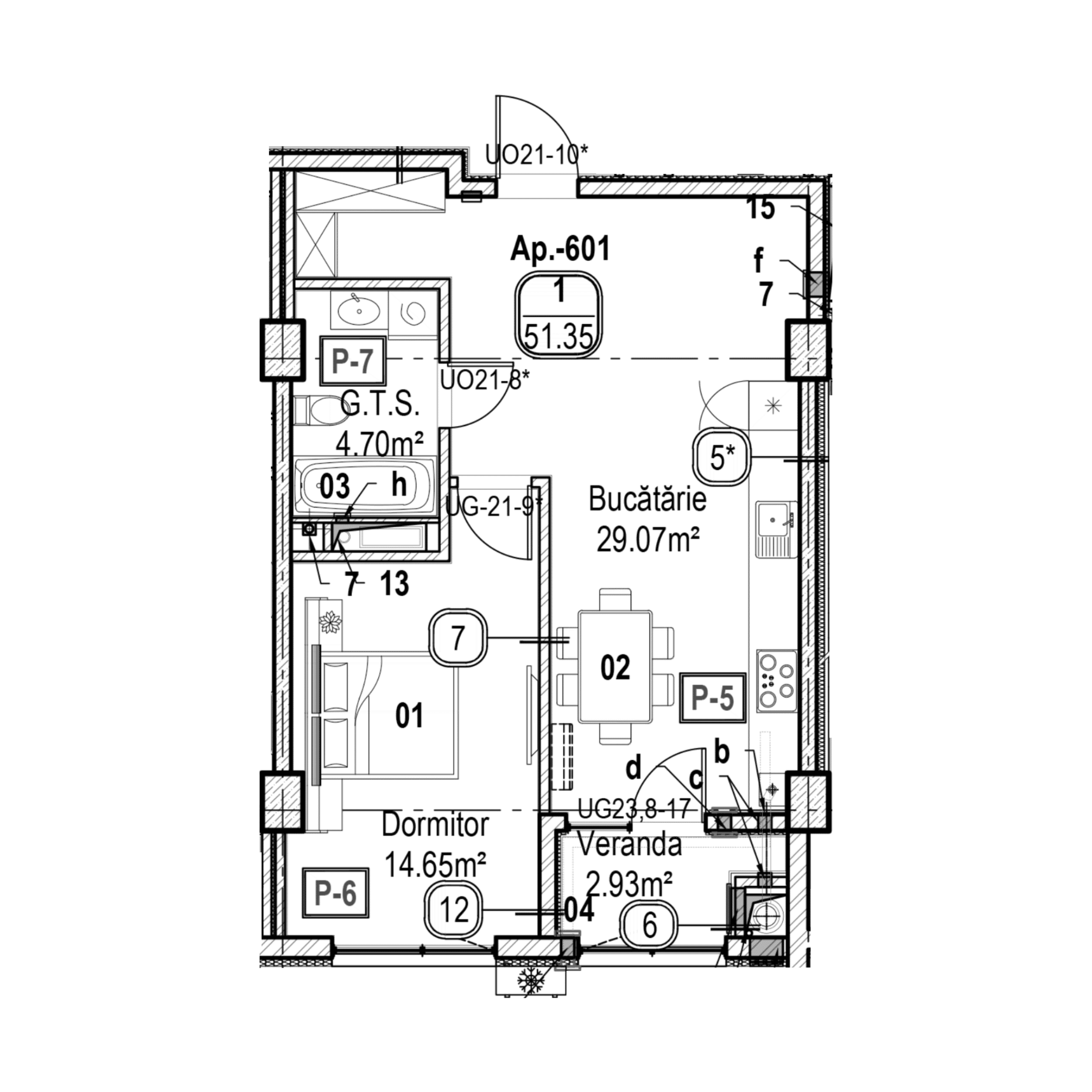 Apartament cu 1 cameră