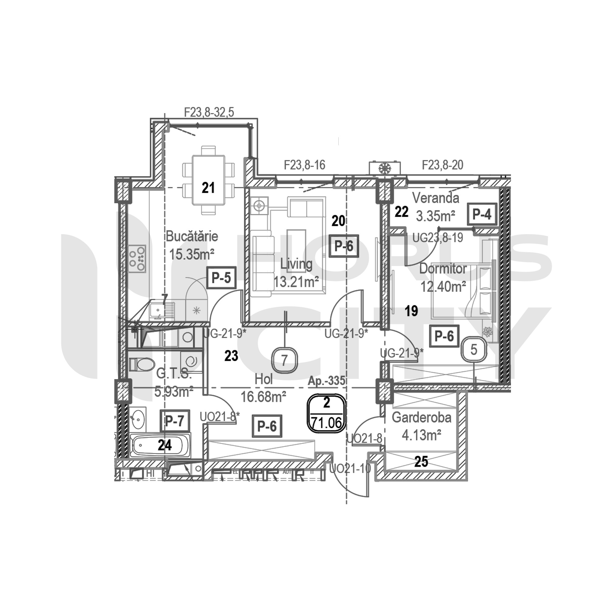 Apartament cu 2 camere
