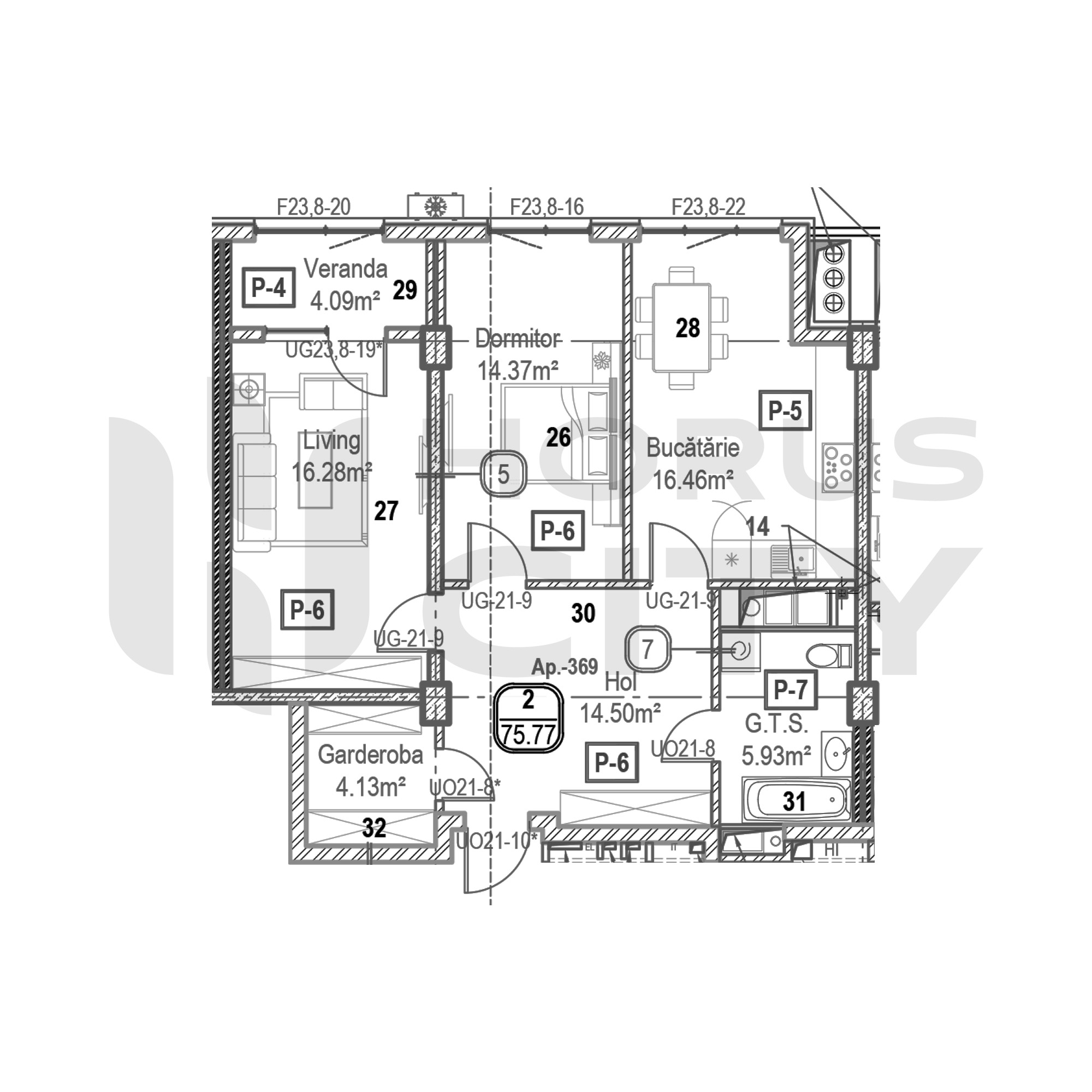 Apartament cu 2 camere