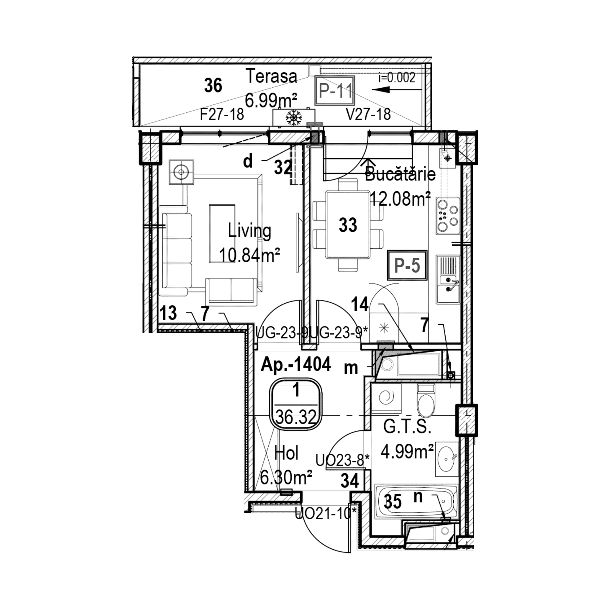 Apartament cu 1 cameră