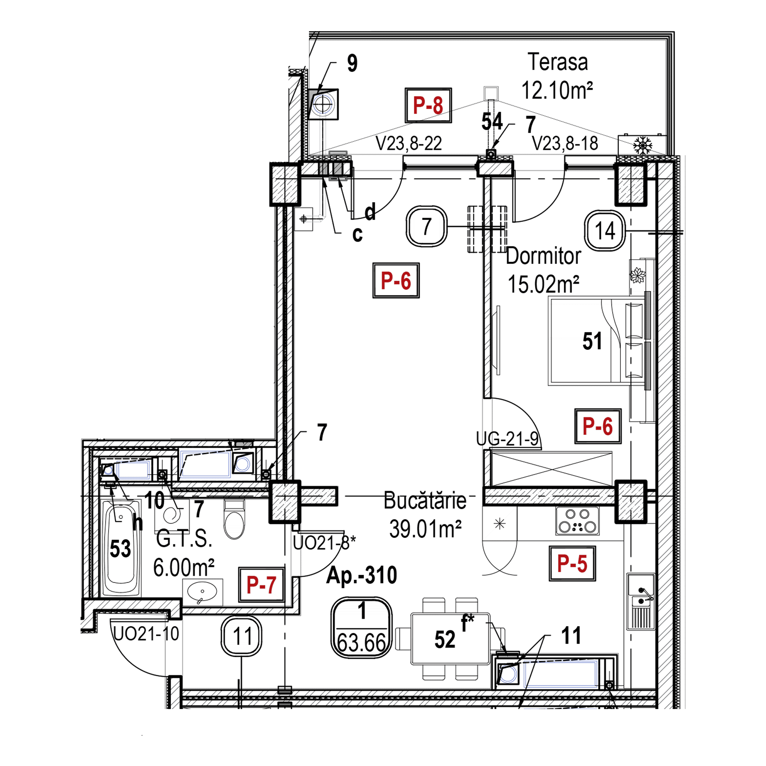 Apartament cu 1 cameră