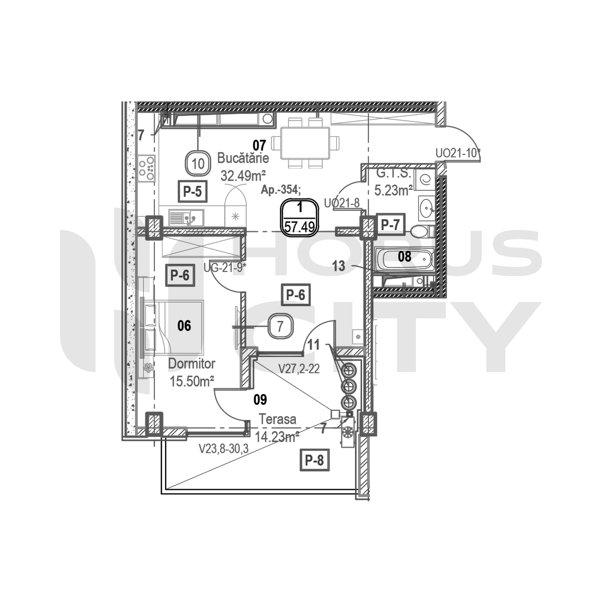 Apartament cu 1 cameră