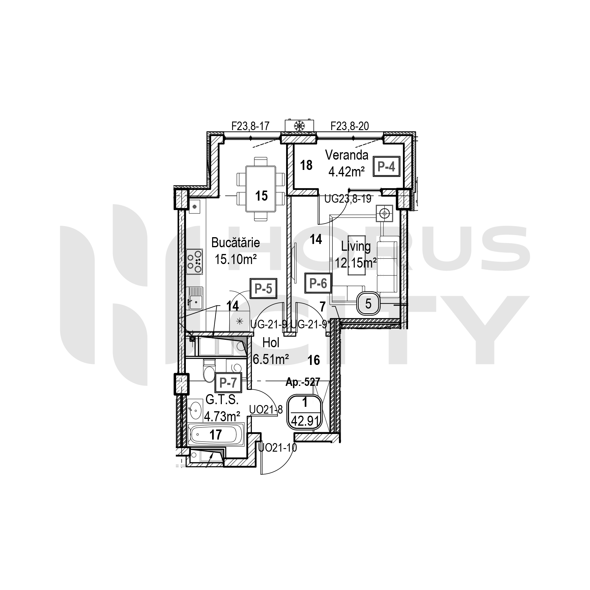 Apartament cu 1 cameră