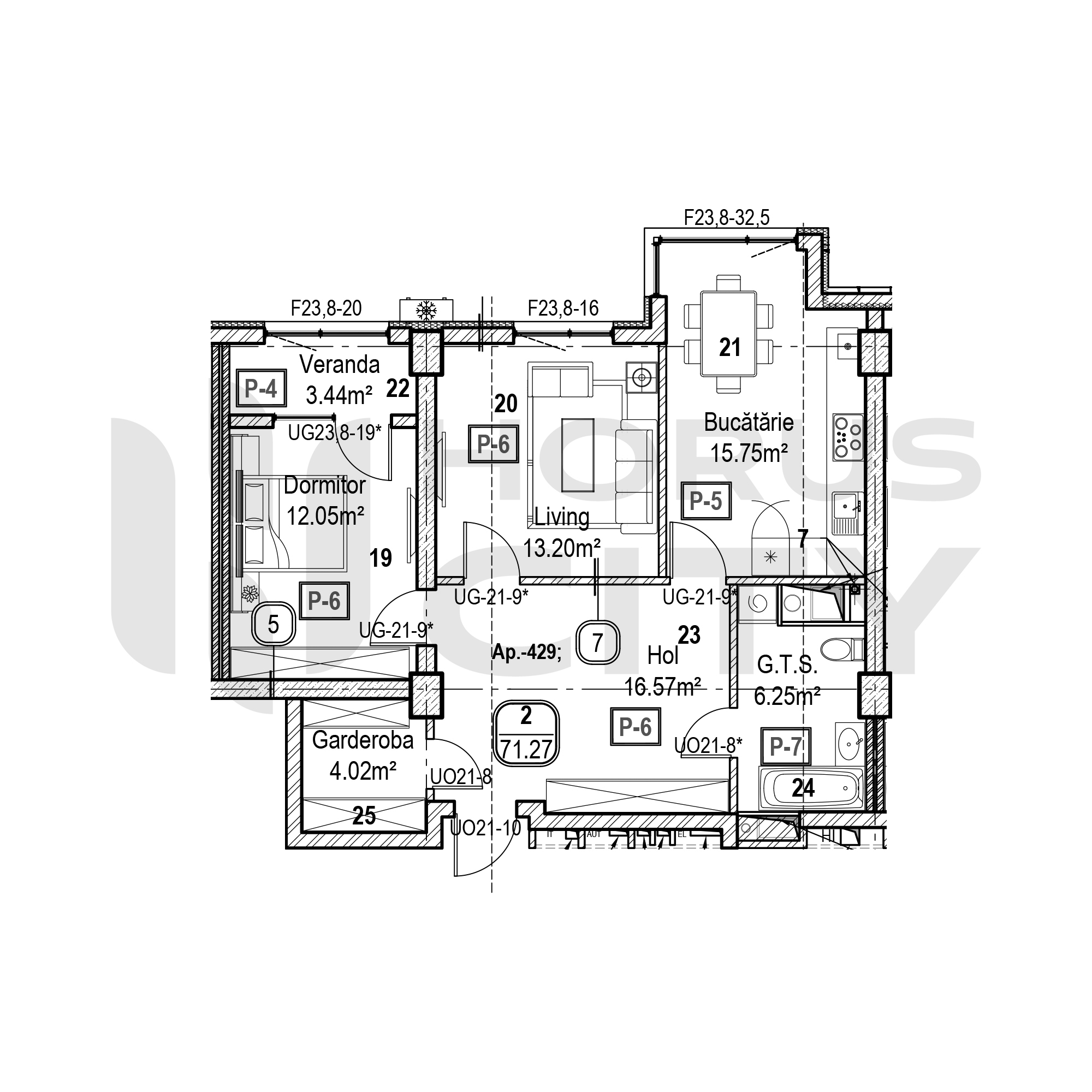 Apartament cu 2 camere