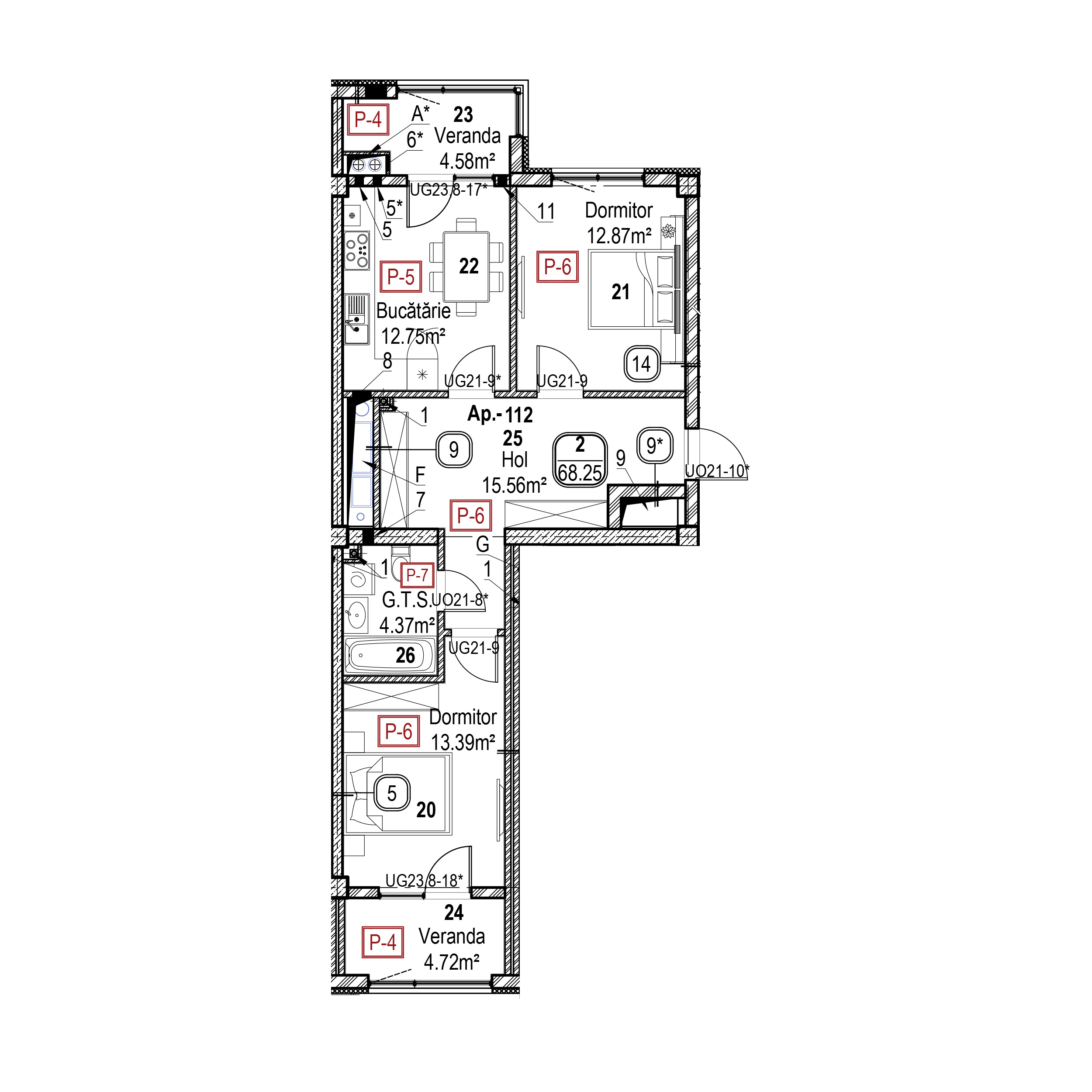 Apartament cu 2 camere