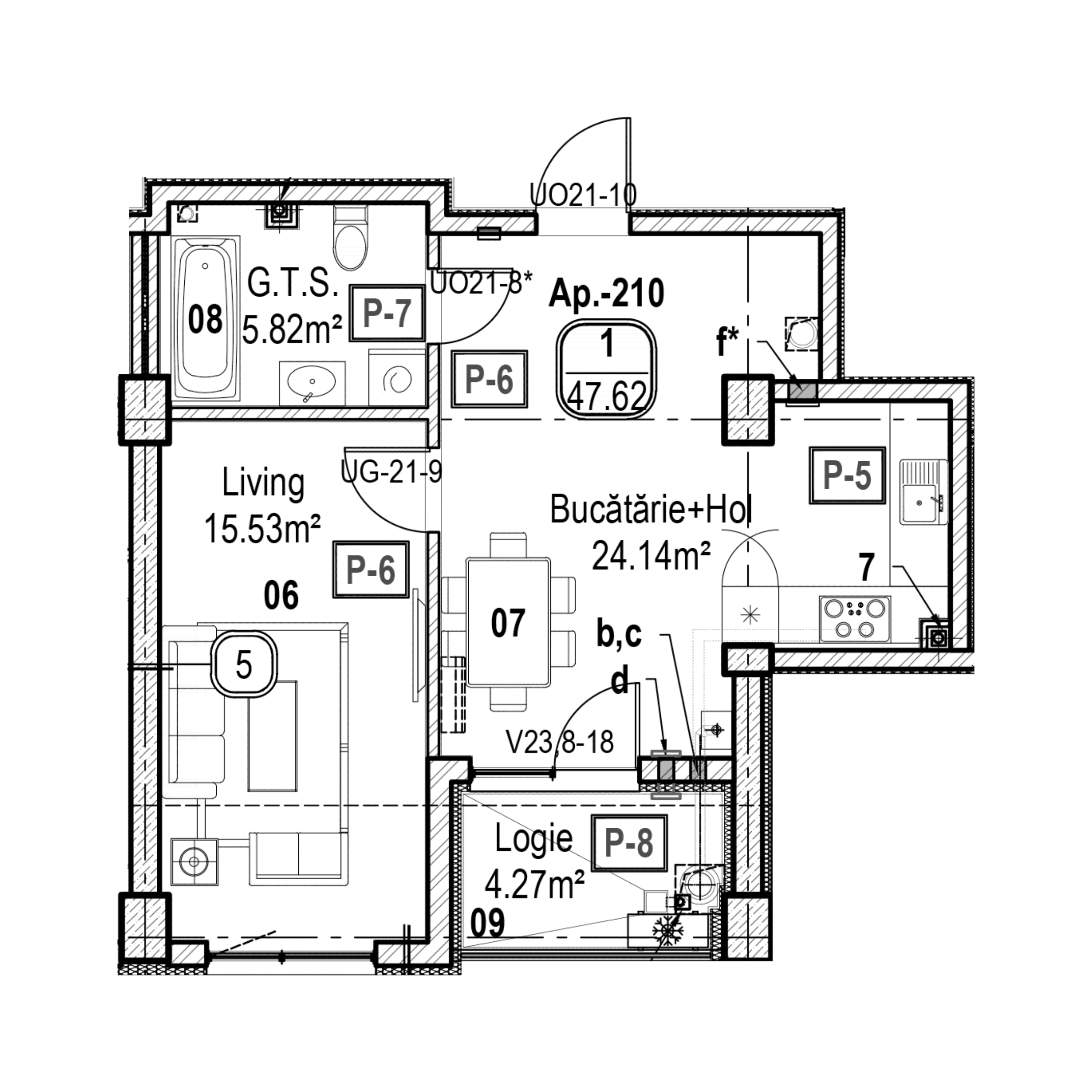 Apartament cu 1 cameră