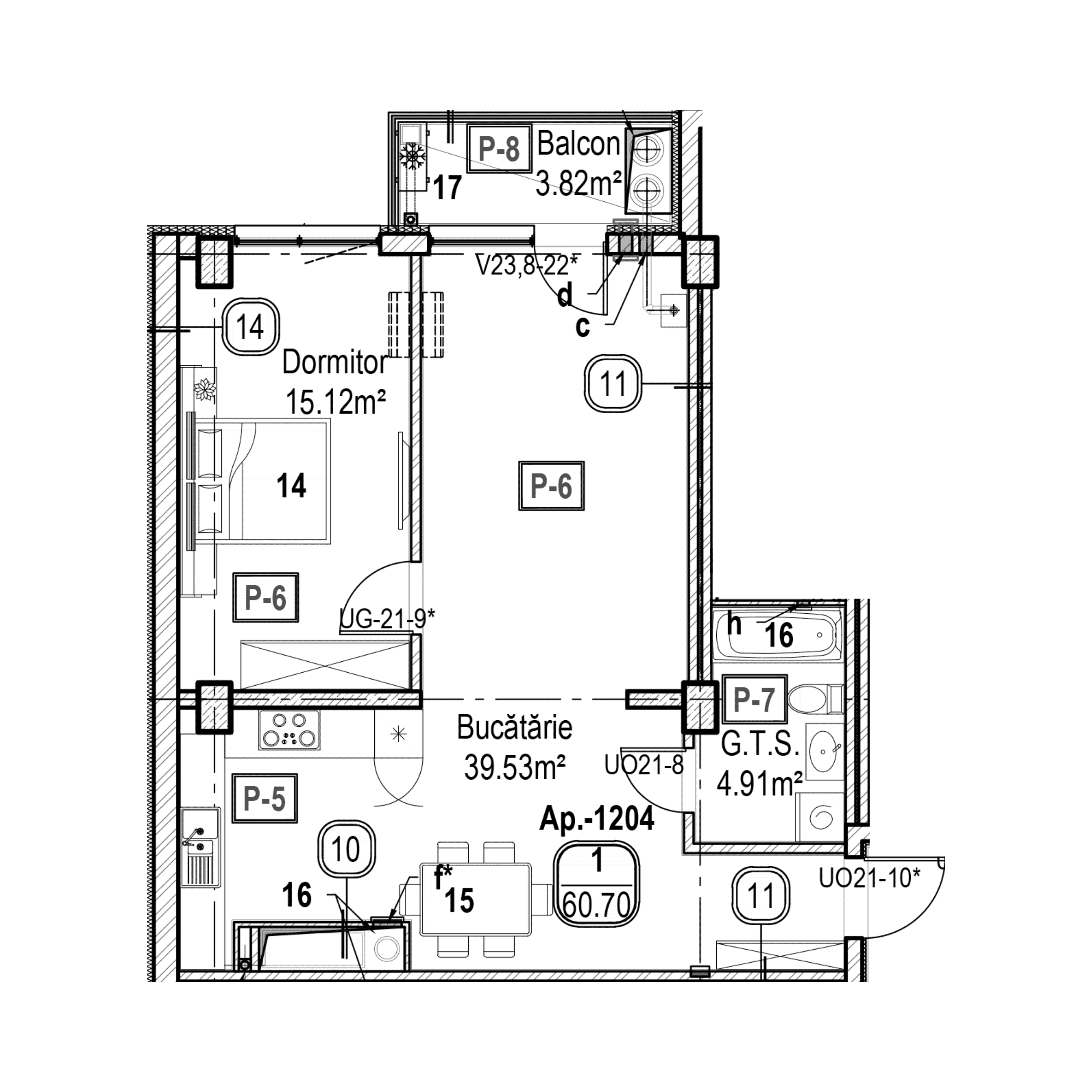 Apartament cu 1 cameră
