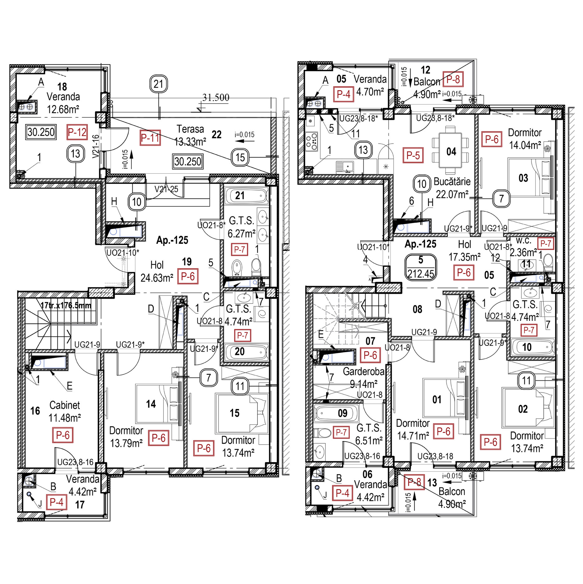 Apartament cu 5 camere