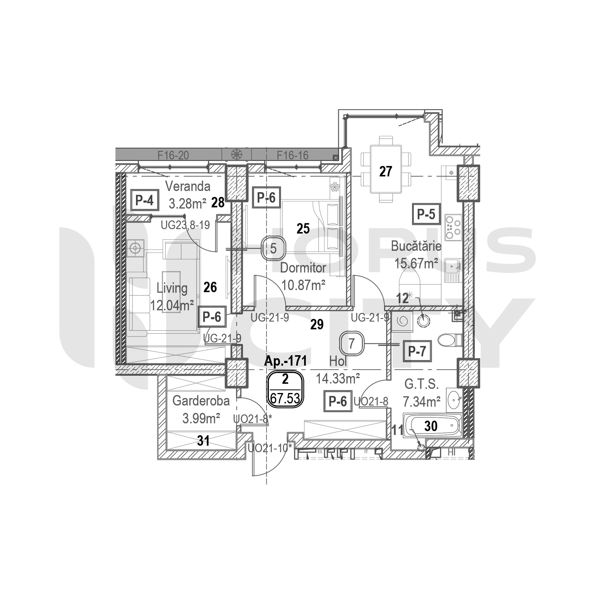 Apartament cu 2 camere