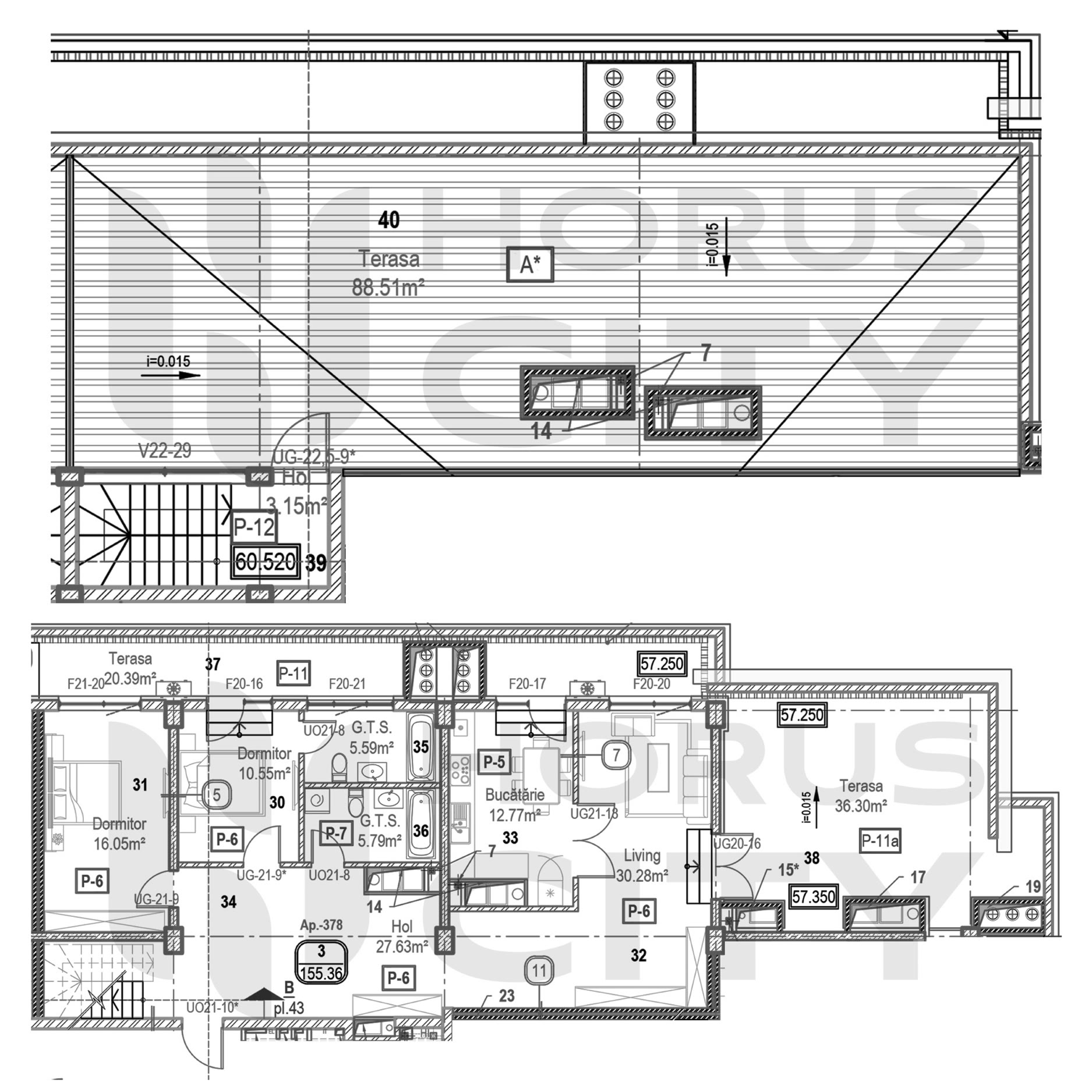 Apartament cu 3 camere