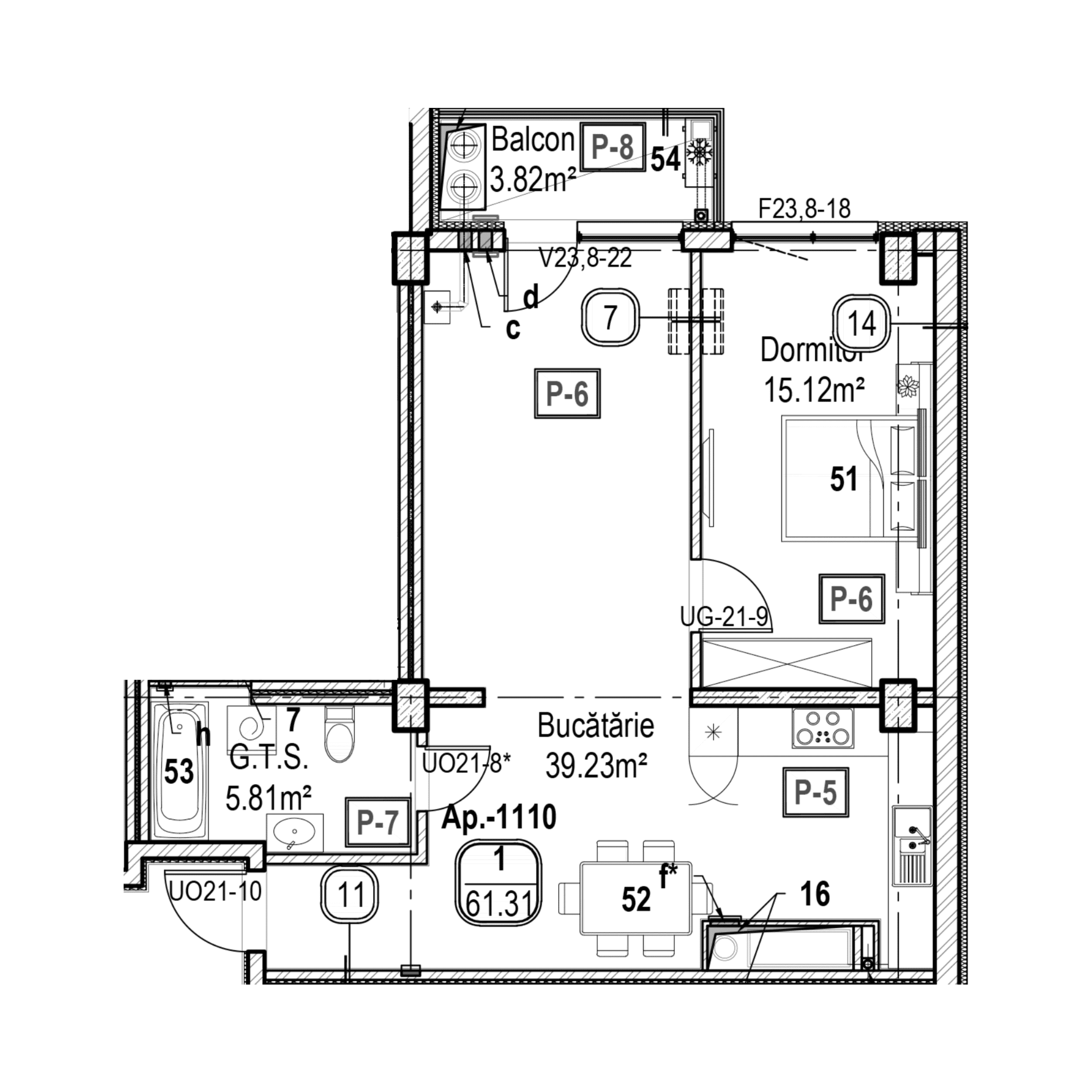 Apartament cu 1 cameră